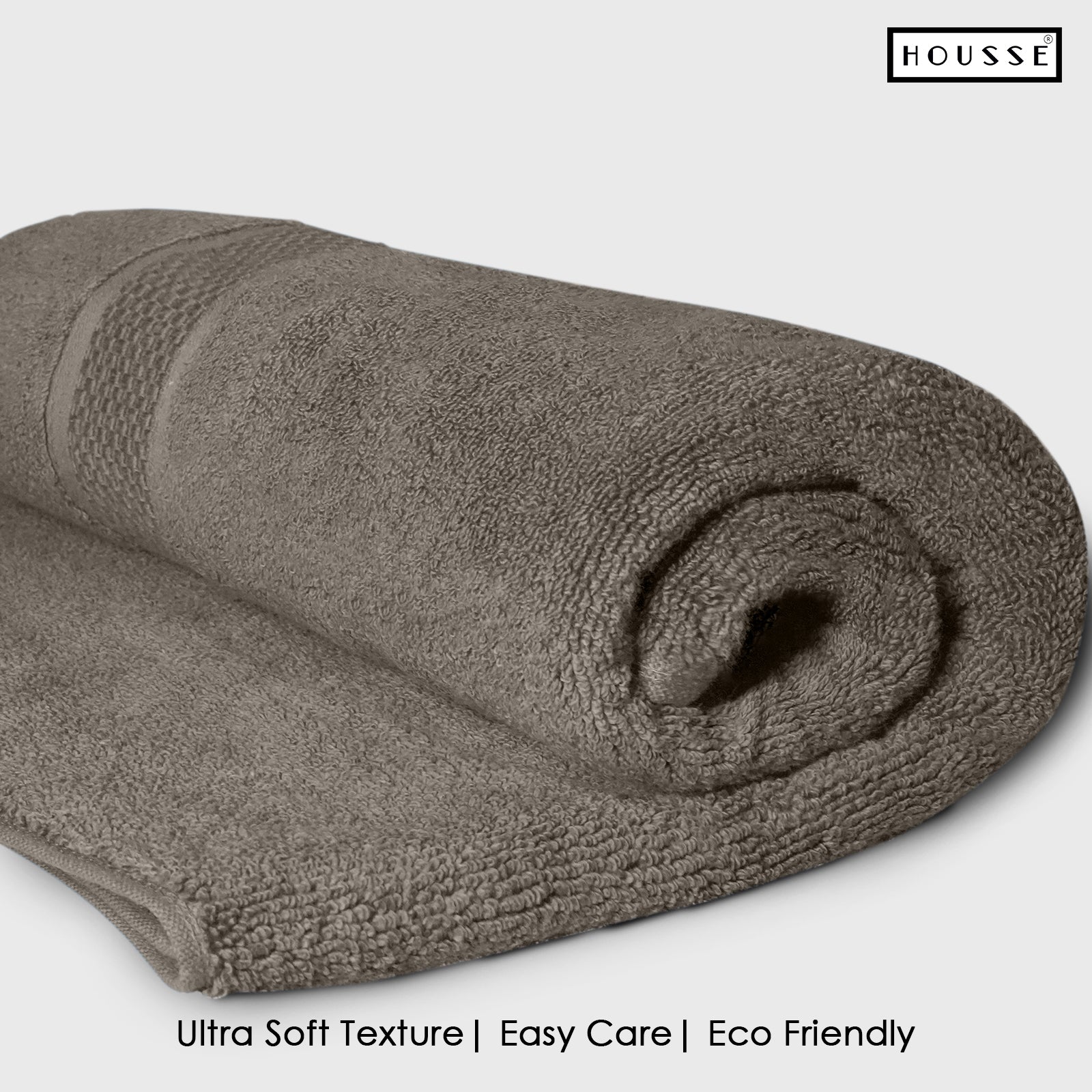 HOUSSE Nexora Cotton Towels | Quick Absorption & Faster Drying Towel | 600 GSM | Cotton Towel for Men/Women | Urban Comfort