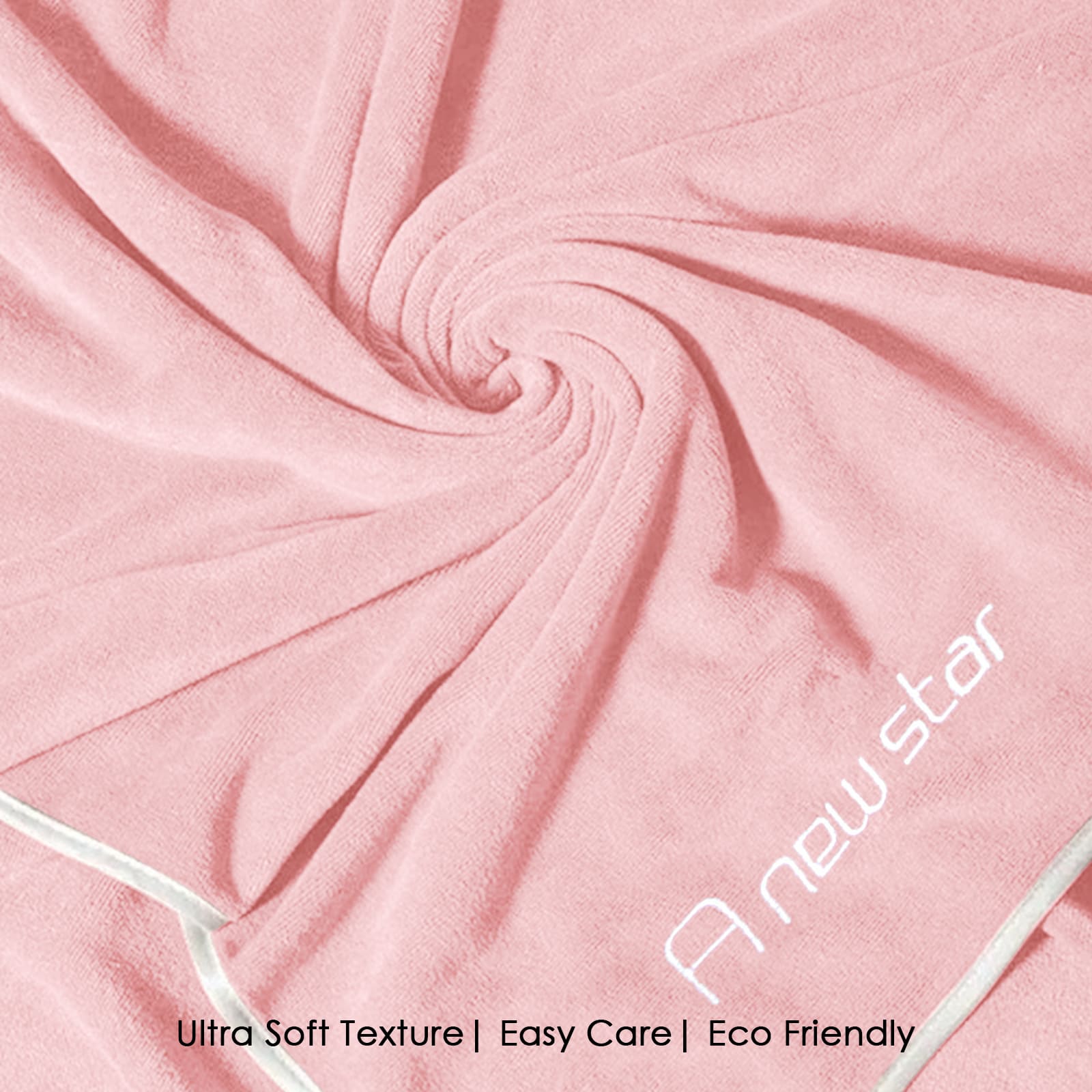 HOUSSE Premium Soft Microfiber Embroidery Bath Towel for Men, Women & Kids, 70x140cm Absorbent Quick-Drying Sweat Towel, 350 GSM Ideal for Gym, Beach, Outdoor