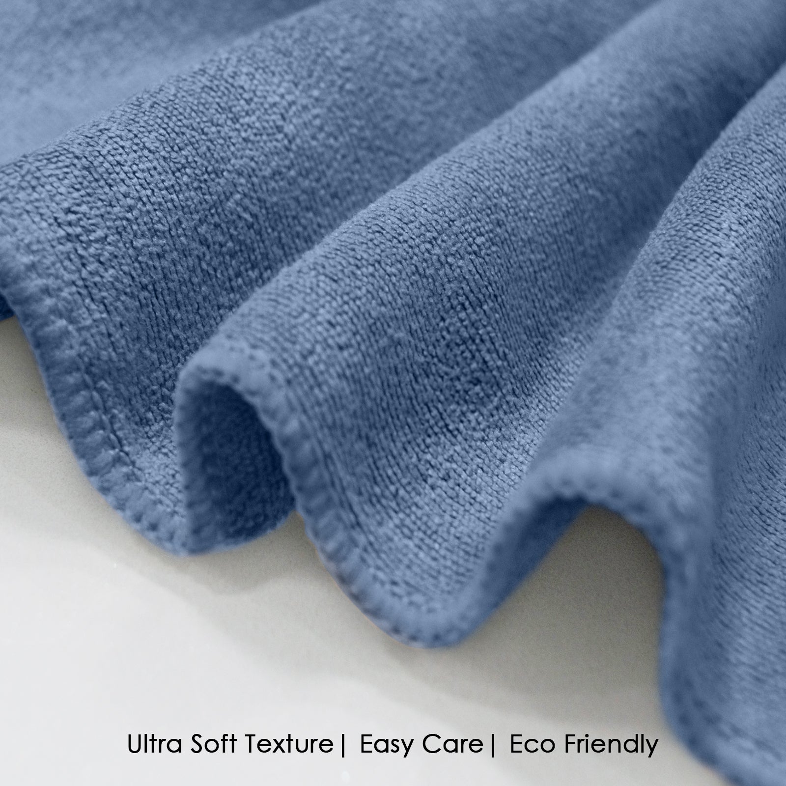 HOUSSE Microfiber Face Towels | Ultra Absorbent, Odour-Free, Quick Dry 450 GSM Face Towel for Home, Gym, Travel, Running and Personal Use | 30x30 cm | Set of 4 in One Colour (Indian Teal, Pack of 4)