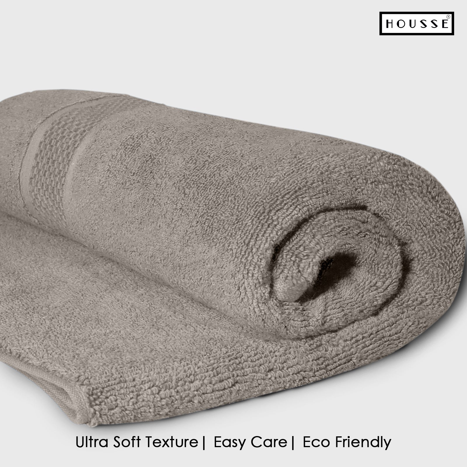 HOUSSE Nexora Cotton Towels | Quick Absorption & Faster Drying Towel | 600 GSM | Cotton Towel for Men/Women | Urban Comfort