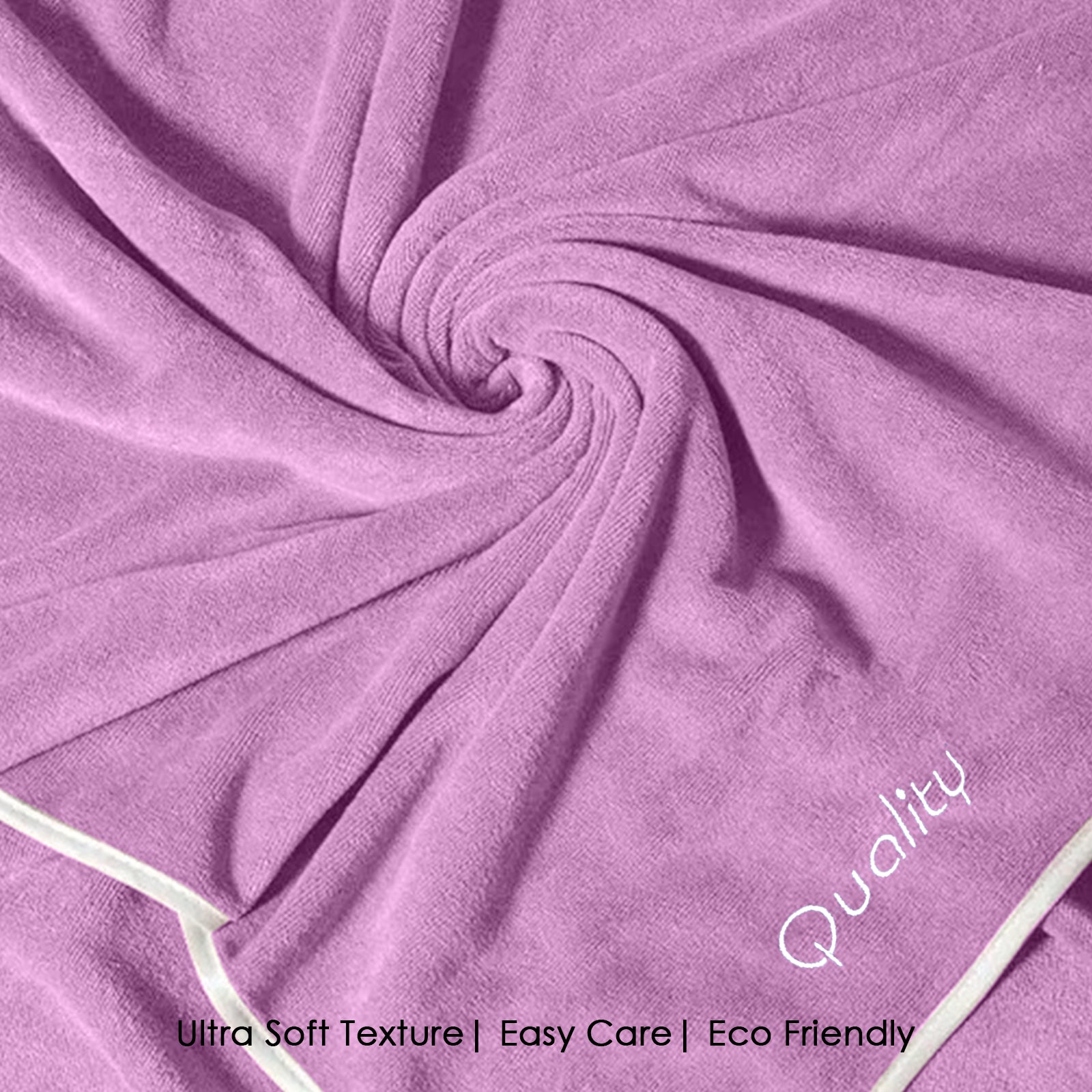 HOUSSE Premium Soft Microfiber Embroidery Bath Towel for Men, Women & Kids, 70x140cm Absorbent Quick-Drying Sweat Towel, 350 GSM Ideal for Gym, Beach, Outdoor