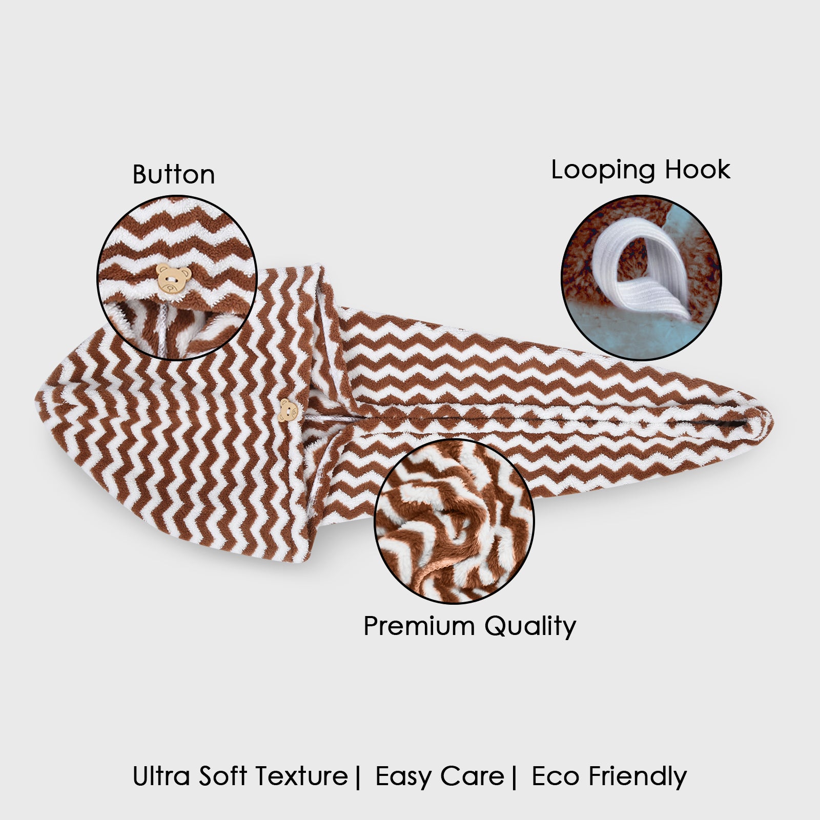 Twix Microfiber Head Wrap Towel – Ultra Soft, Quick Dry & Highly Absorbent