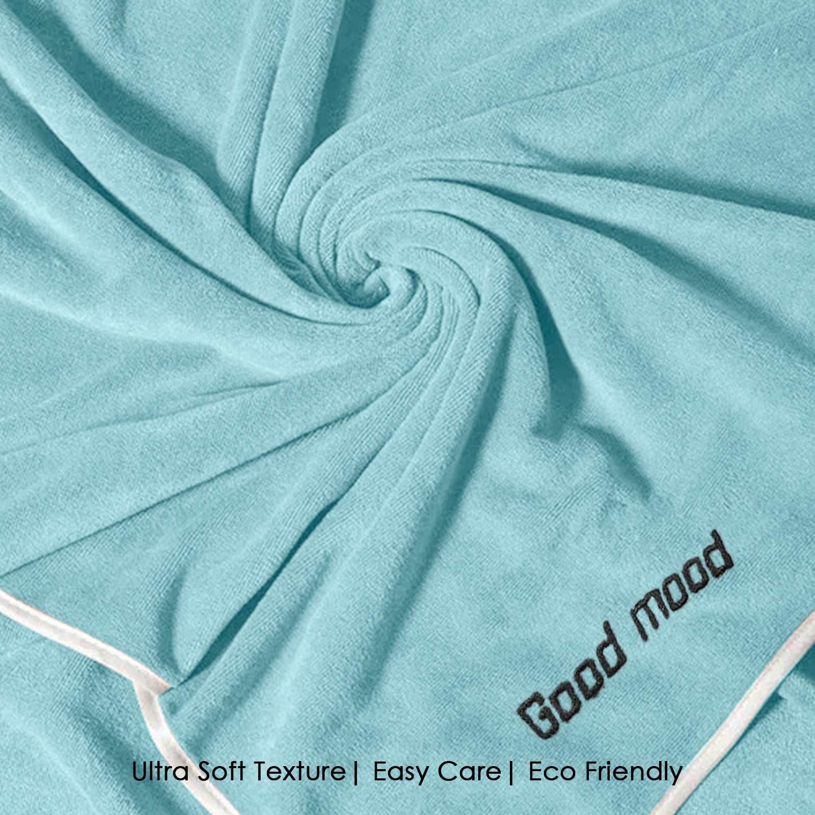 HOUSSE Premium Soft Microfiber Embroidery Bath Towel for Men, Women & Kids, 70x140cm Absorbent Quick-Drying Sweat Towel, 350 GSM Ideal for Gym, Beach, Outdoor