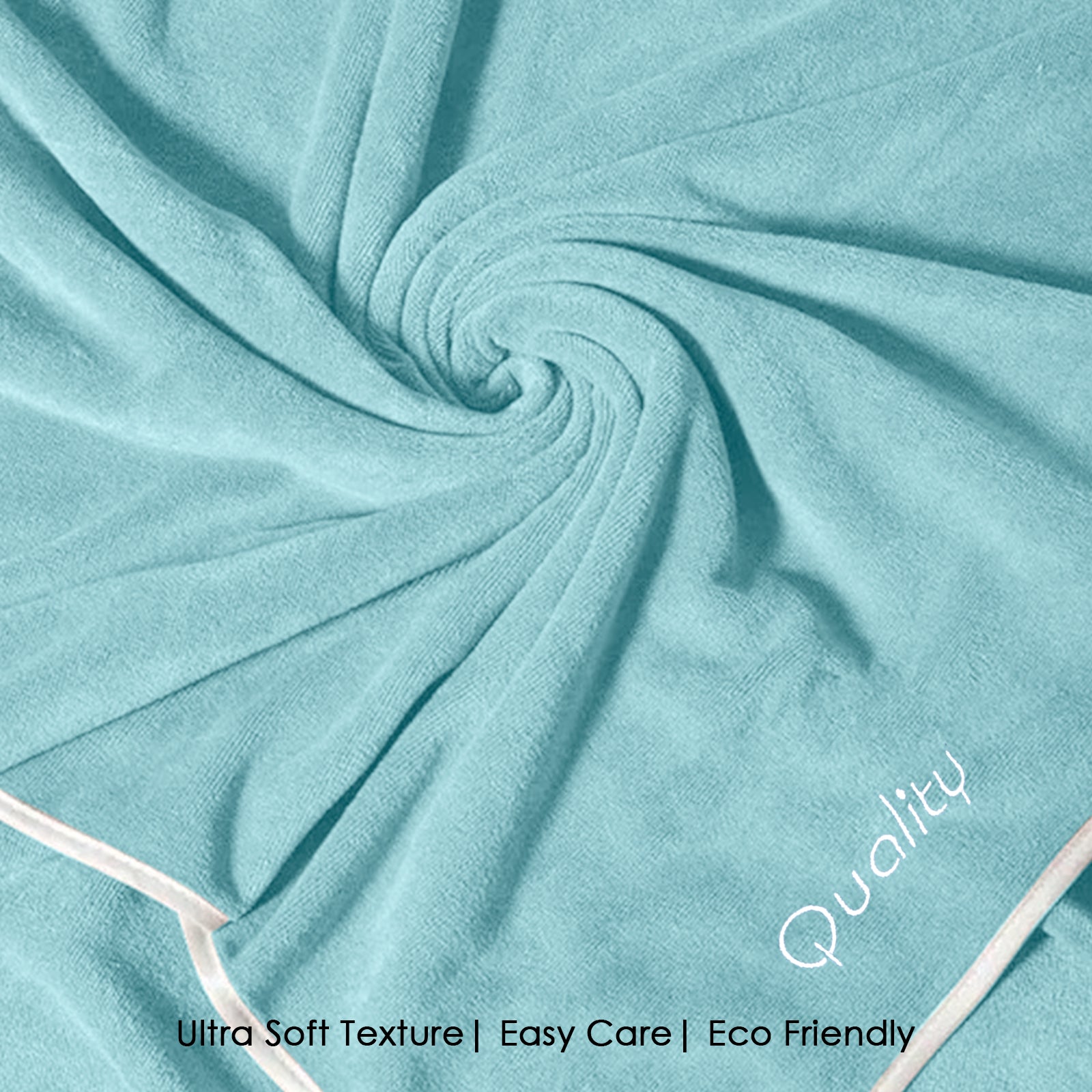 HOUSSE Premium Soft Microfiber Embroidery Bath Towel for Men, Women & Kids, 70x140cm Absorbent Quick-Drying Sweat Towel, 350 GSM Ideal for Gym, Beach, Outdoor