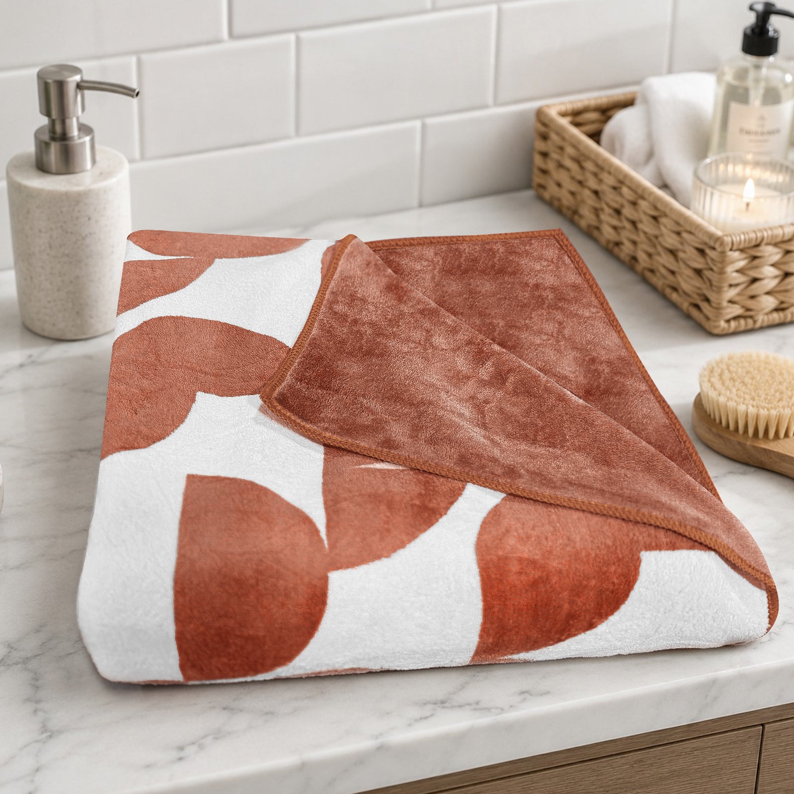 Dual Tone 480 GSM Reversible Microfiber Towel Set