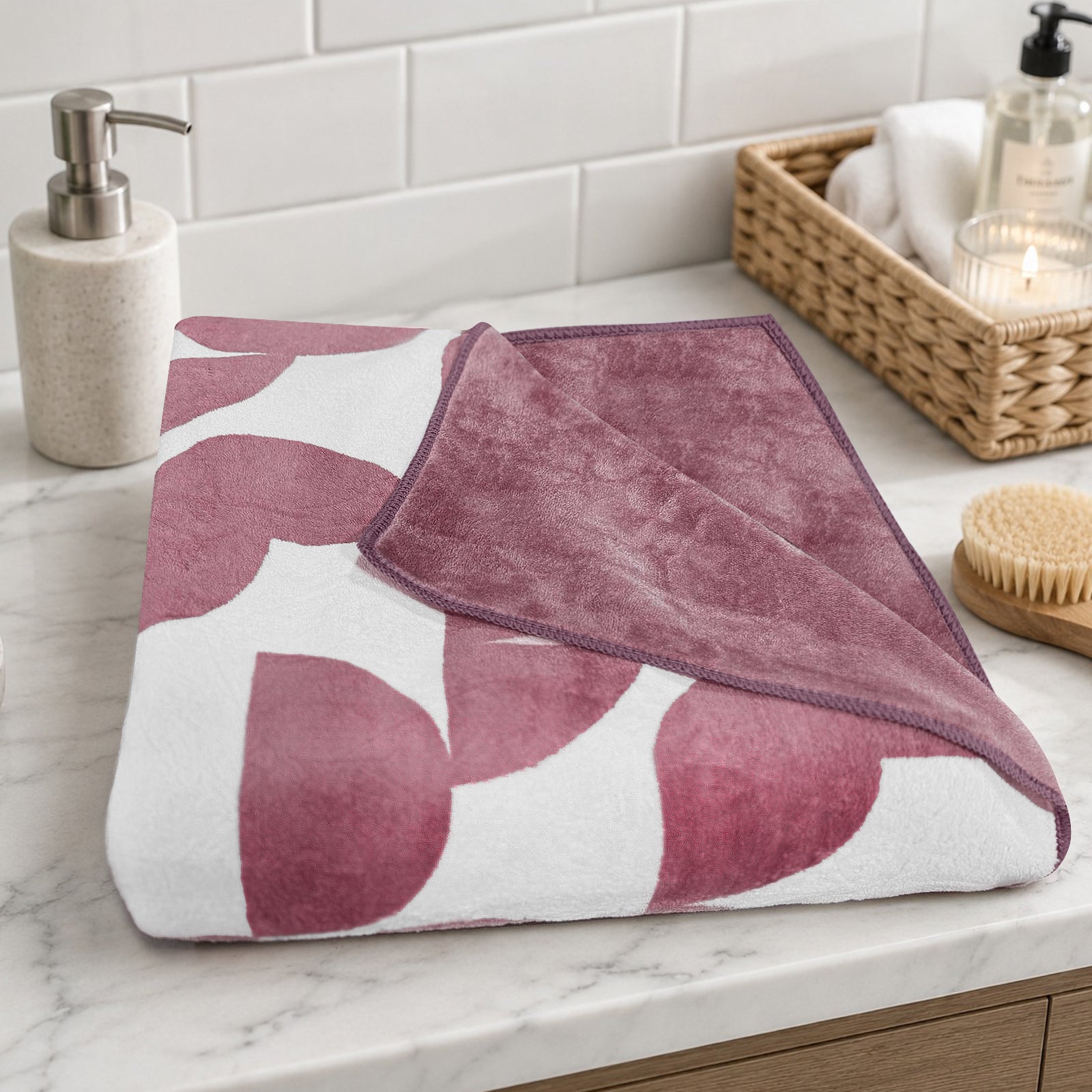 Dual Tone 480 GSM Reversible Microfiber Towel Set