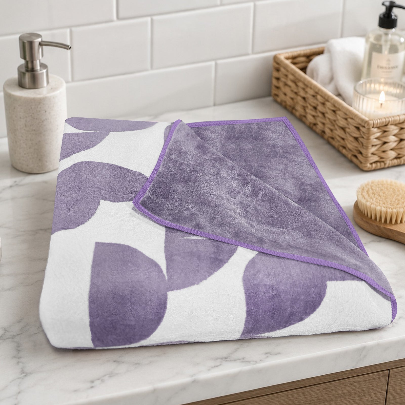 Dual Tone 480 GSM Reversible Microfiber Towel Set