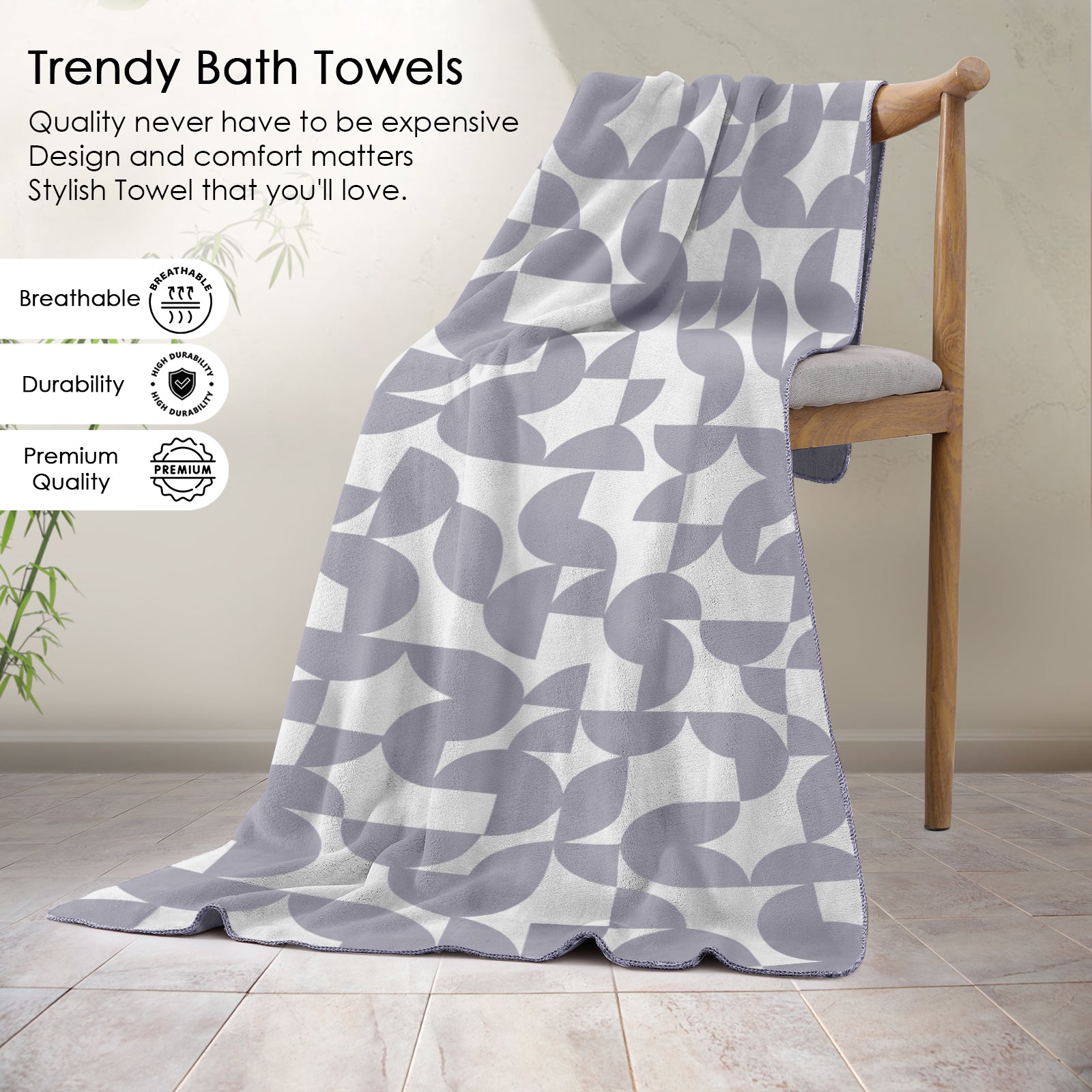Dual Tone 480 GSM Reversible Microfiber Towel Set