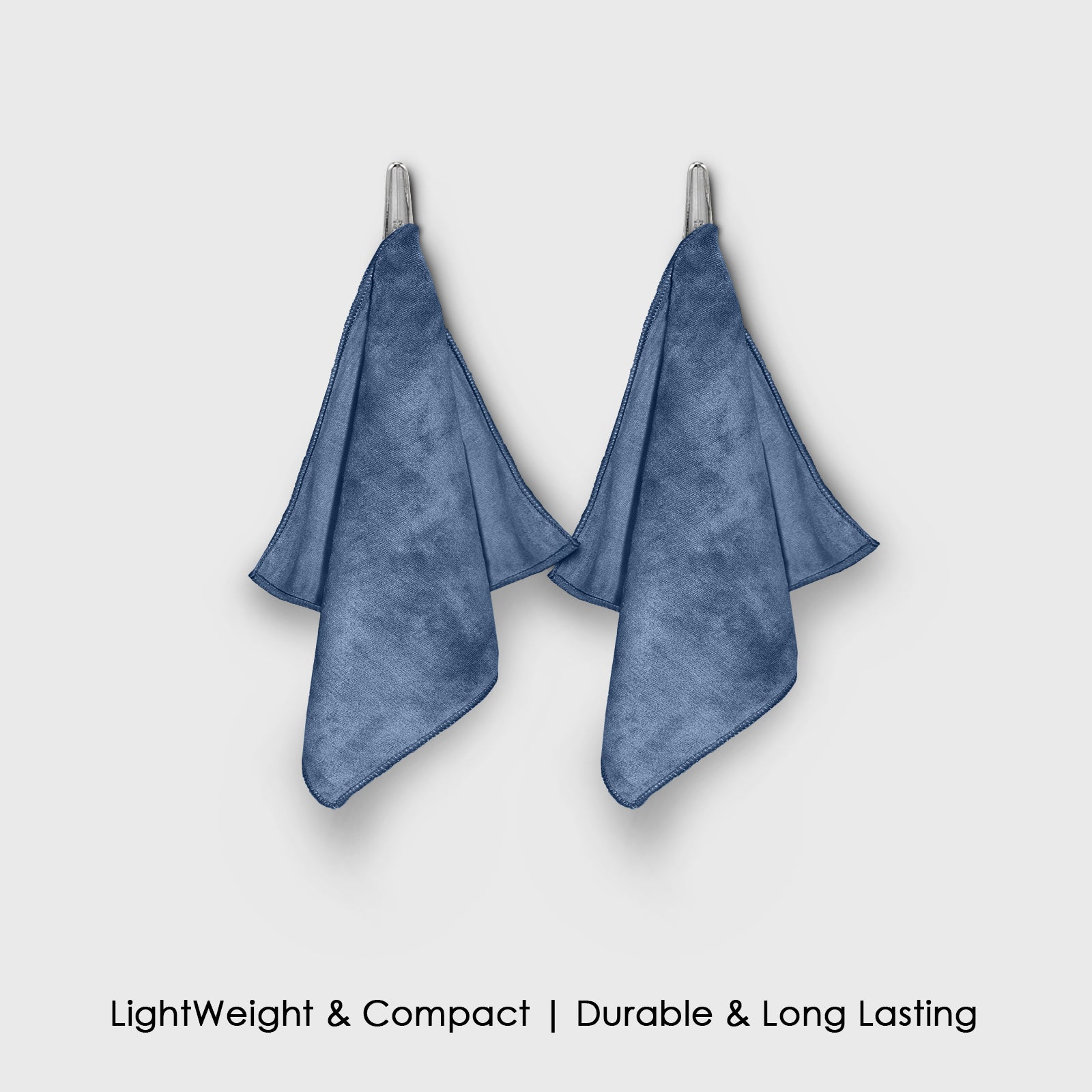 HOUSSE Microfiber Face Towels | Ultra Absorbent, Odour-Free, Quick Dry 450 GSM Face Towel for Home, Gym, Travel, Running and Personal Use | 30x30 cm | Set of 4 in One Colour (Indian Teal, Pack of 4)