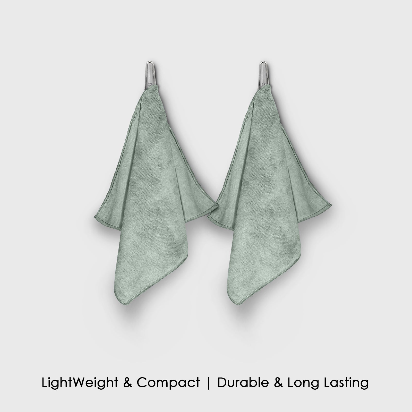 HOUSSE Microfiber Face Towels | Ultra Absorbent, Odour-Free, Quick Dry 450 GSM Face Towel for Home, Gym, Travel, Running and Personal Use | 30x30 cm | Set of 4 in One Colour (Indian Teal, Pack of 4)