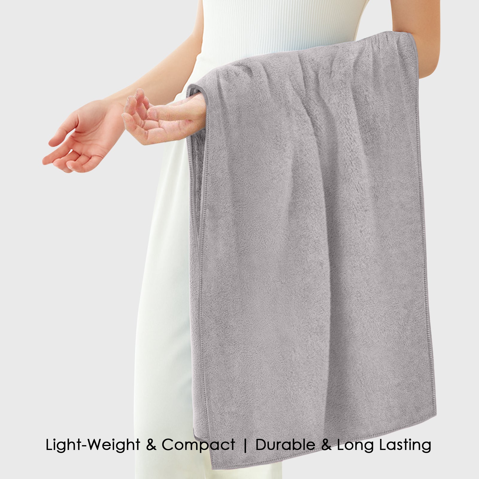 HOUSSE Premium Microfiber Bath Towel - Extra Large 75x150cm Quick Dry Towels for Women Men & Kids | Super Soft Plush 450 GSM | Ultra Absorbent for Home Swimming Sports & Travel