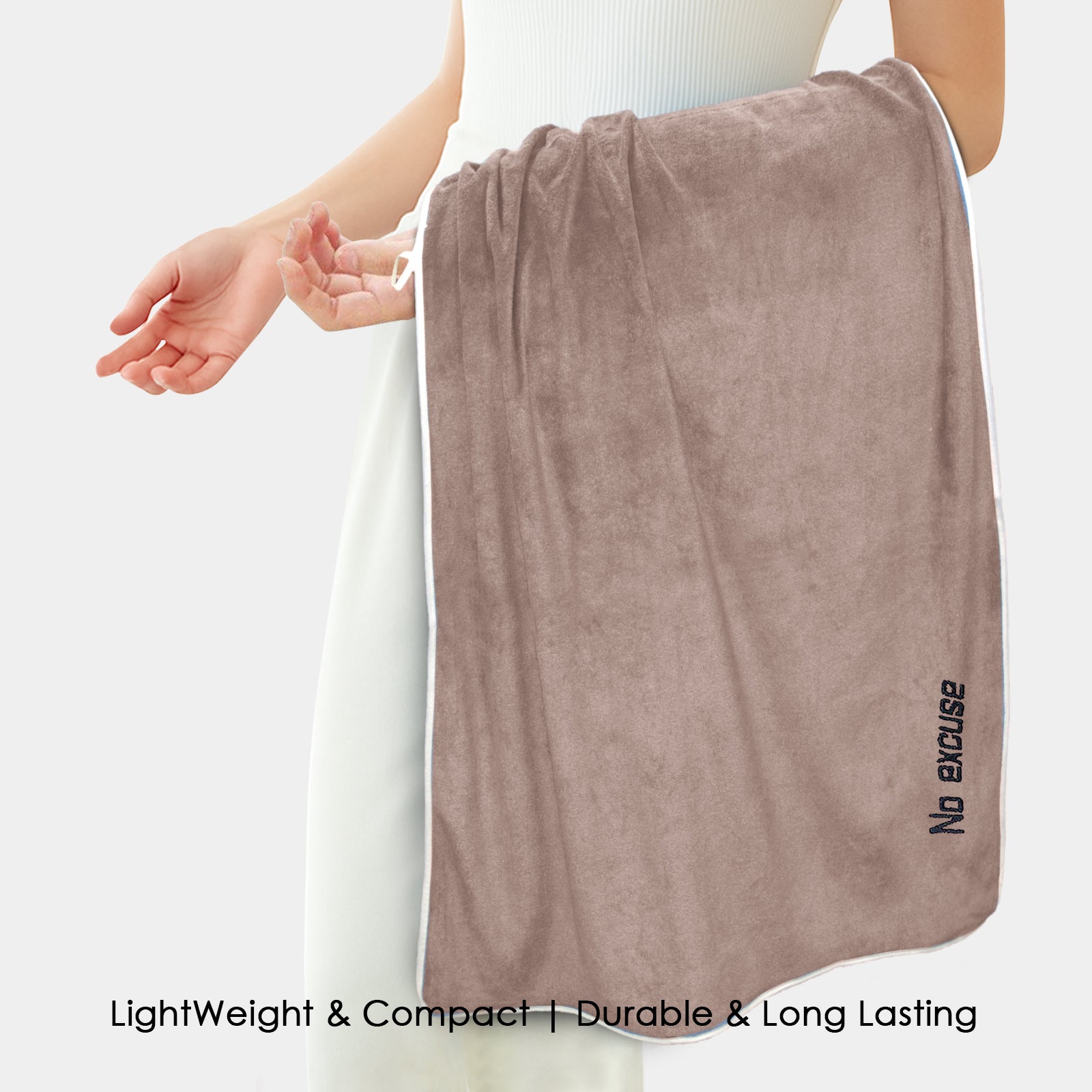 HOUSSE Premium Soft Microfiber Embroidery Bath Towel for Men, Women & Kids, 70x140cm Absorbent Quick-Drying Sweat Towel, 350 GSM Ideal for Gym, Beach, Outdoor