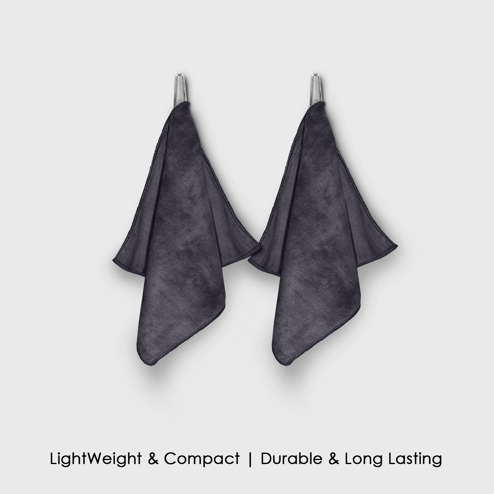 HOUSSE Microfiber Face Towels | Ultra Absorbent, Odour-Free, Quick Dry 450 GSM Face Towel for Home, Gym, Travel, Running and Personal Use | 30x30 cm | Set of 4 in One Colour (Indian Teal, Pack of 4)