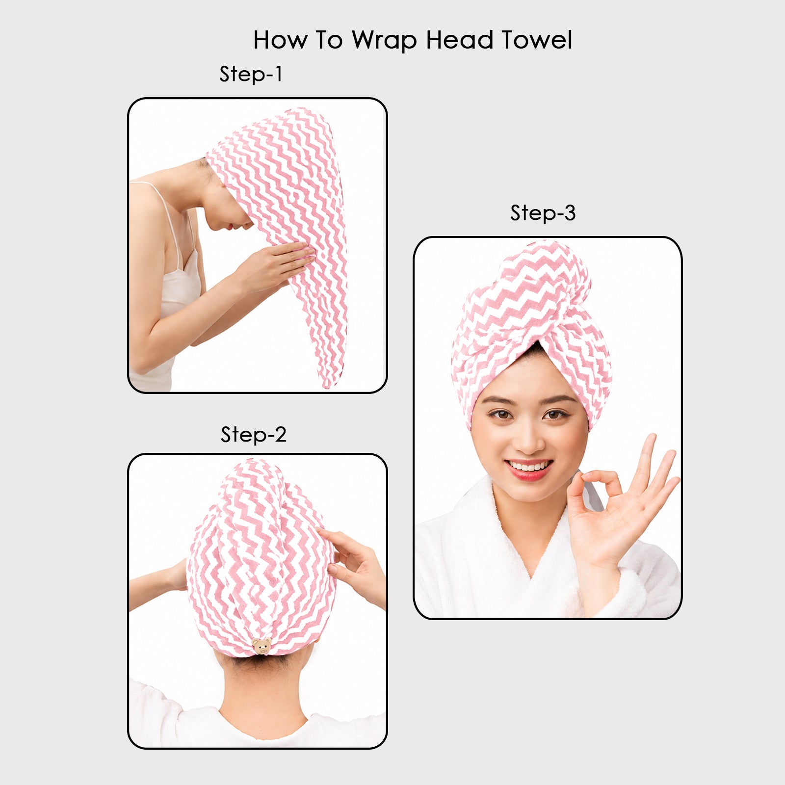 Twix Microfiber Head Wrap Towel – Ultra Soft, Quick Dry & Highly Absorbent