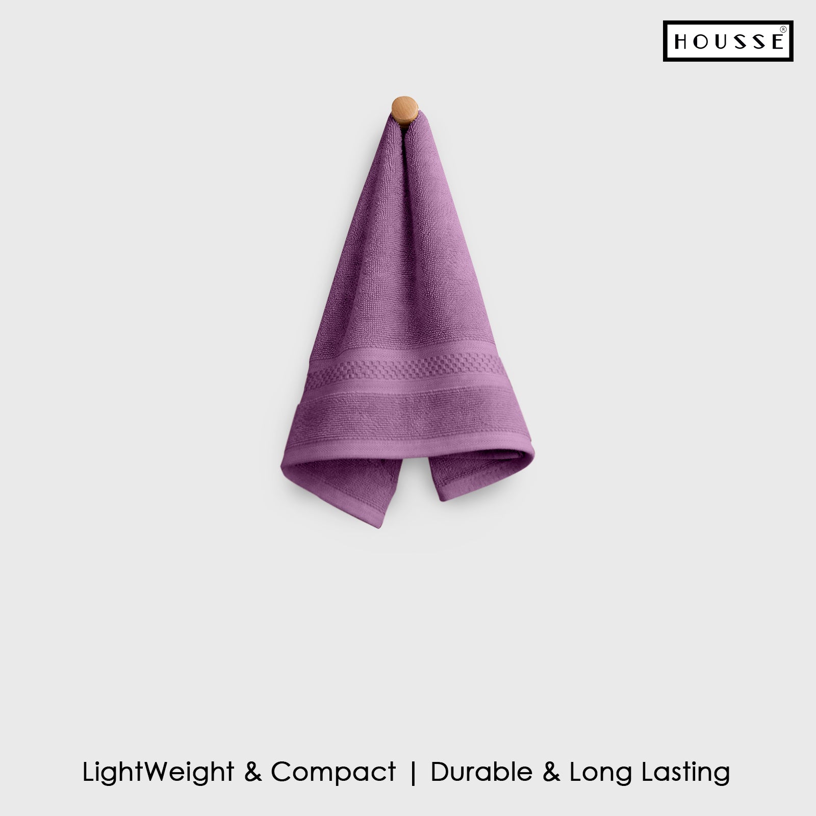 HOUSSE Nexora Cotton Towels | Quick Absorption & Faster Drying Towel | 600 GSM | Cotton Towel for Men/Women | Urban Comfort