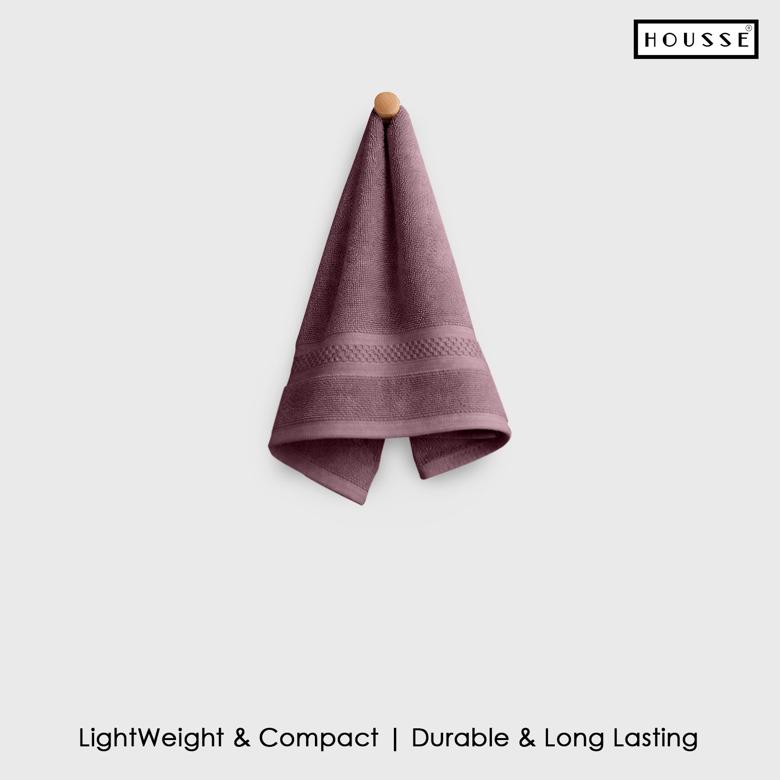 HOUSSE Nexora Cotton Towels | Quick Absorption & Faster Drying Towel | 600 GSM | Cotton Towel for Men/Women | Urban Comfort