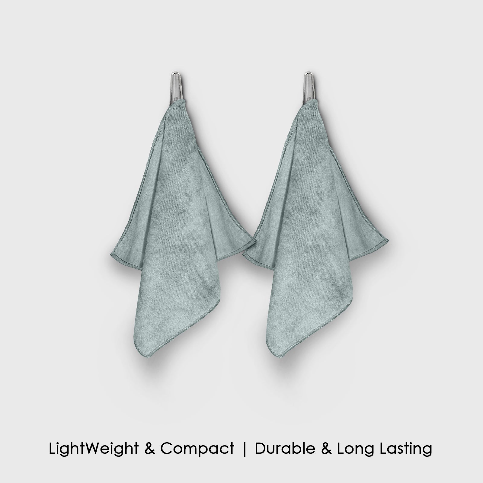 HOUSSE Microfiber Face Towels | Ultra Absorbent, Odour-Free, Quick Dry 450 GSM Face Towel for Home, Gym, Travel, Running and Personal Use | 30x30 cm | Set of 4 in One Colour (Indian Teal, Pack of 4)