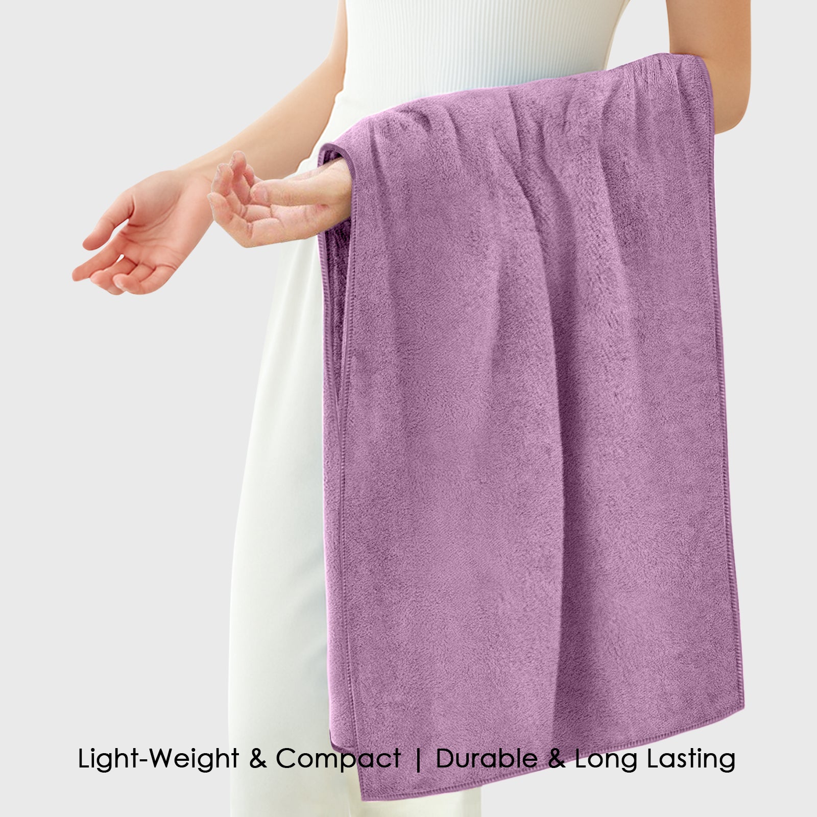 HOUSSE Premium Microfiber Bath Towel - Extra Large 75x150cm Quick Dry Towels for Women Men & Kids | Super Soft Plush 450 GSM | Ultra Absorbent for Home Swimming Sports & Travel