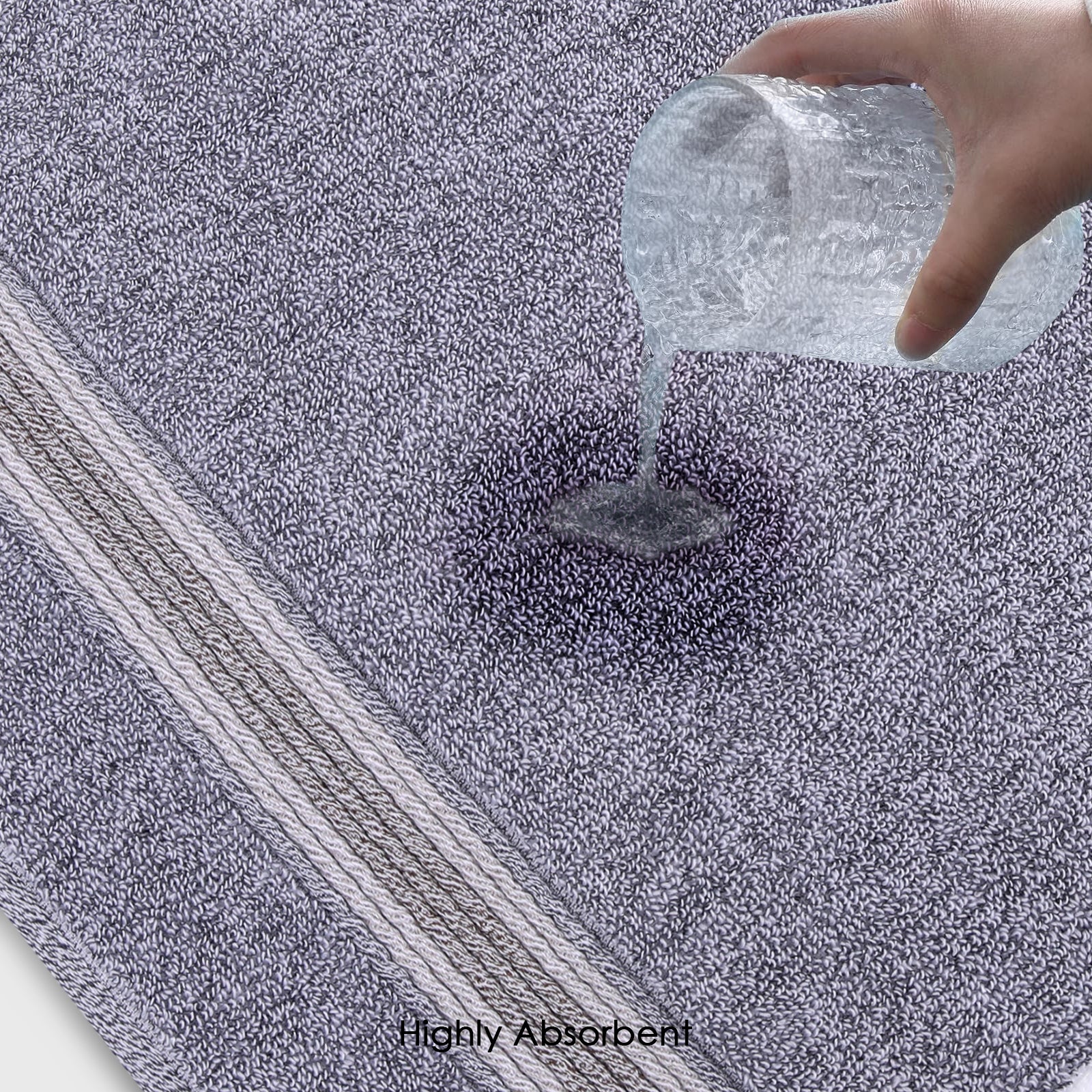 HOUSSE Essentia Bamboo & Cotton Towel Combo Set, 550 GSM – Ultra-Soft, Highly Absorbent & Quick-Drying – Eco-Friendly Luxury Bath, Hand & Face Towels