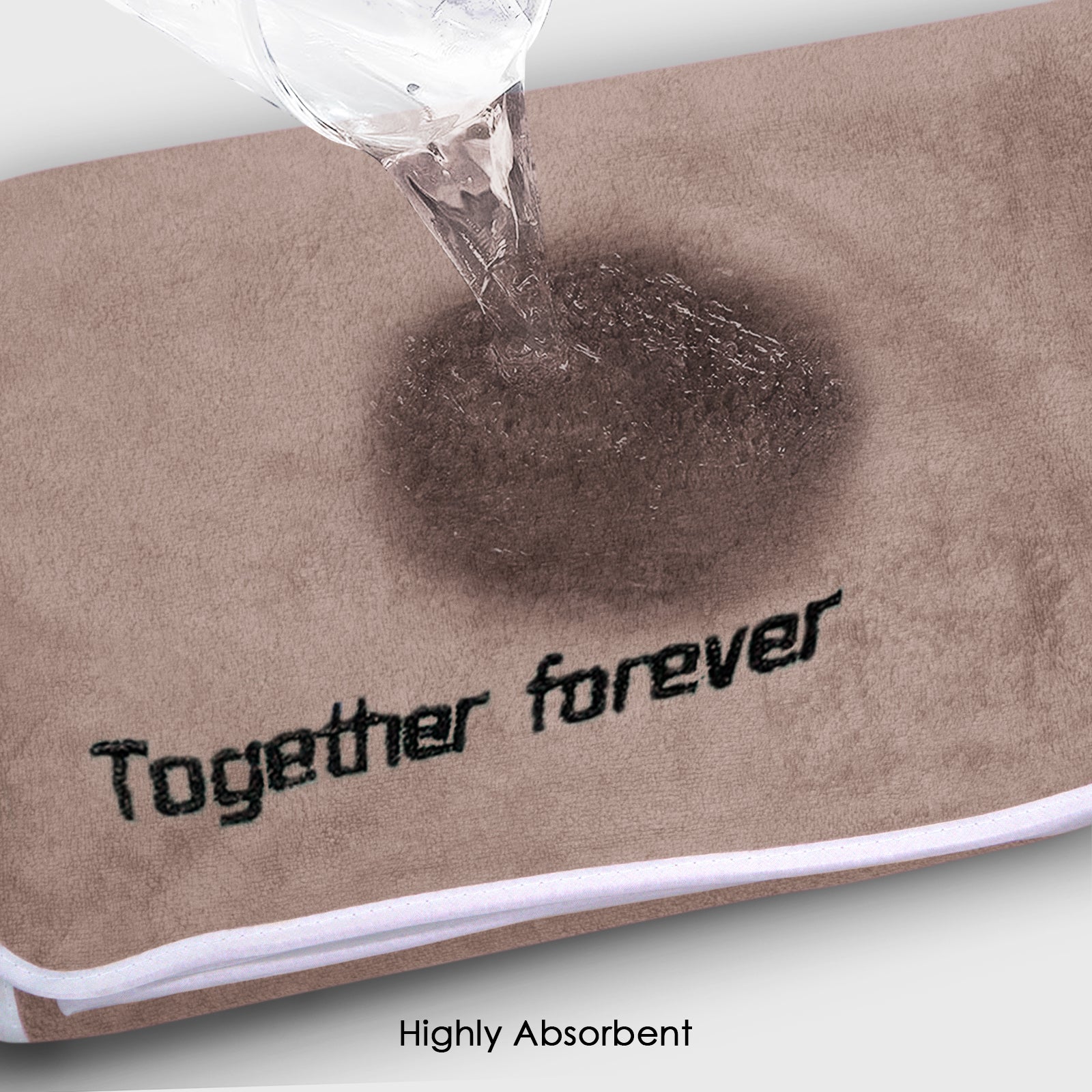 HOUSSE Premium Soft Microfiber Embroidery Bath Towel for Men, Women & Kids, 70x140cm Absorbent Quick-Drying Sweat Towel, 350 GSM Ideal for Gym, Beach, Outdoor