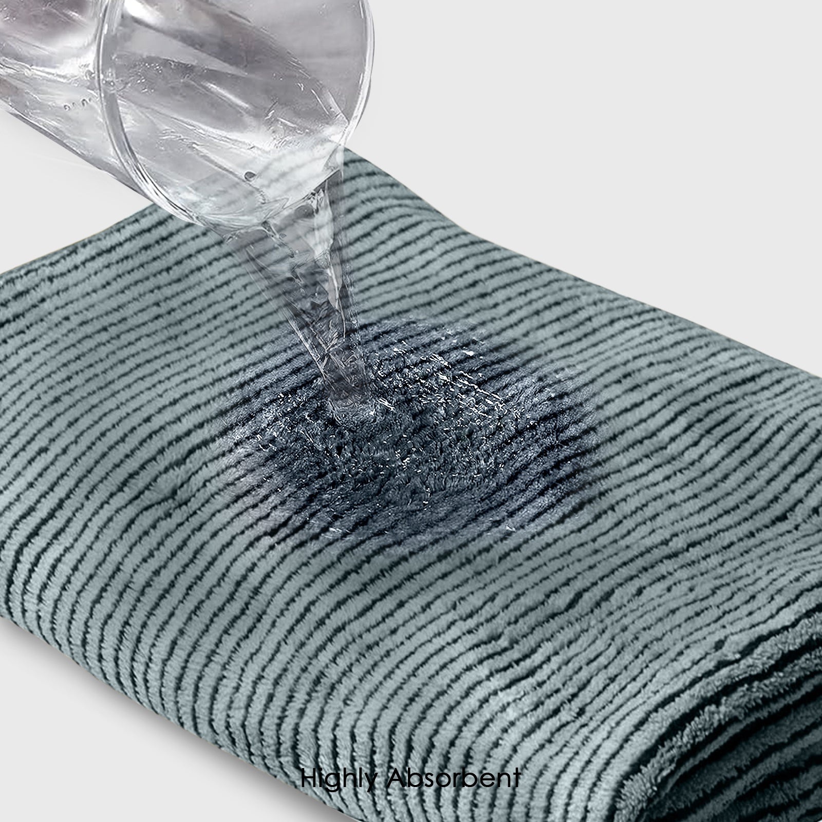 HOUSSE Microfiber Stripes Hand Towels for Women & Men | Ultra Soft | Super Absorbent Towels for Gym, Yoga, Beach Daiily USe |