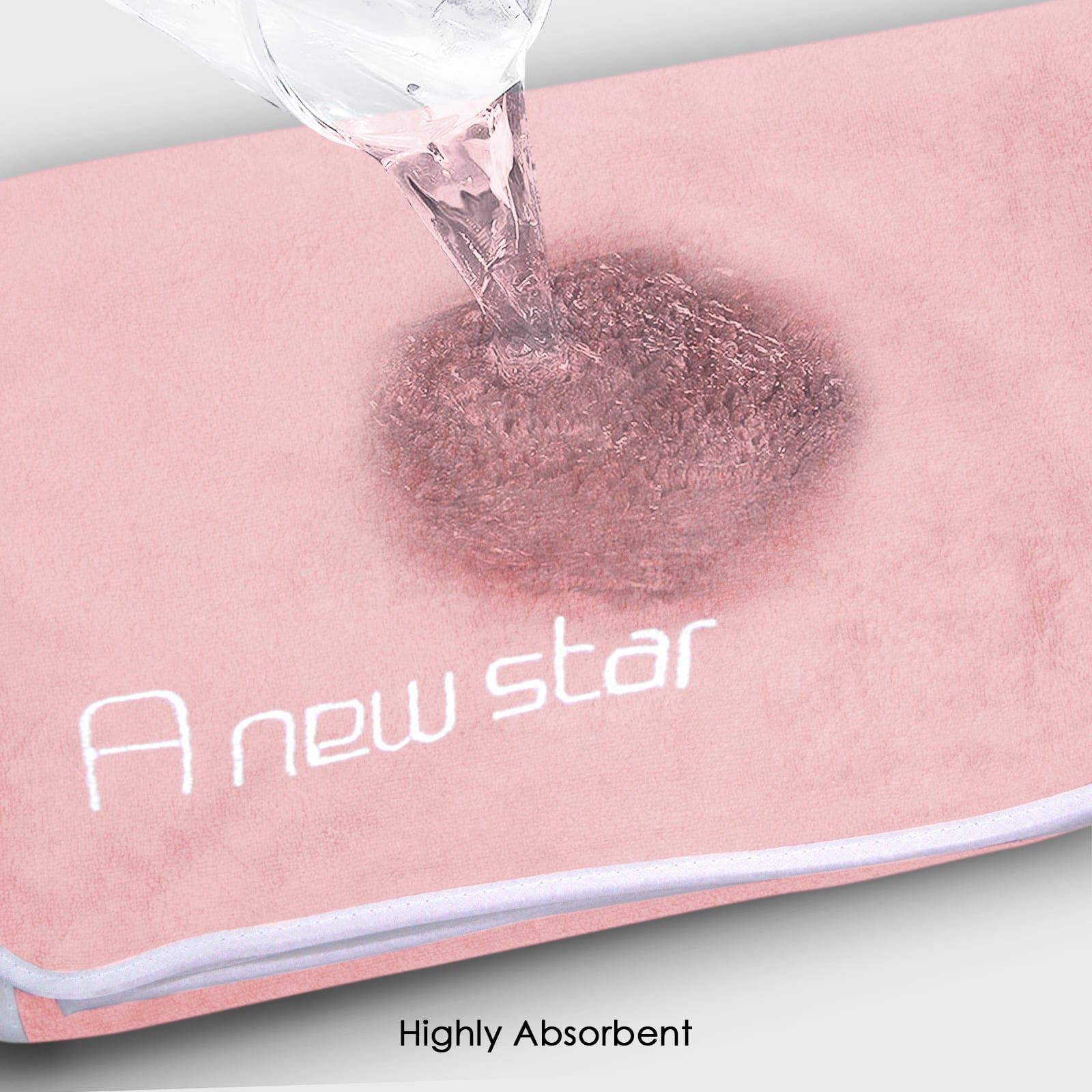 HOUSSE Premium Soft Microfiber Embroidery Bath Towel for Men, Women & Kids, 70x140cm Absorbent Quick-Drying Sweat Towel, 350 GSM Ideal for Gym, Beach, Outdoor