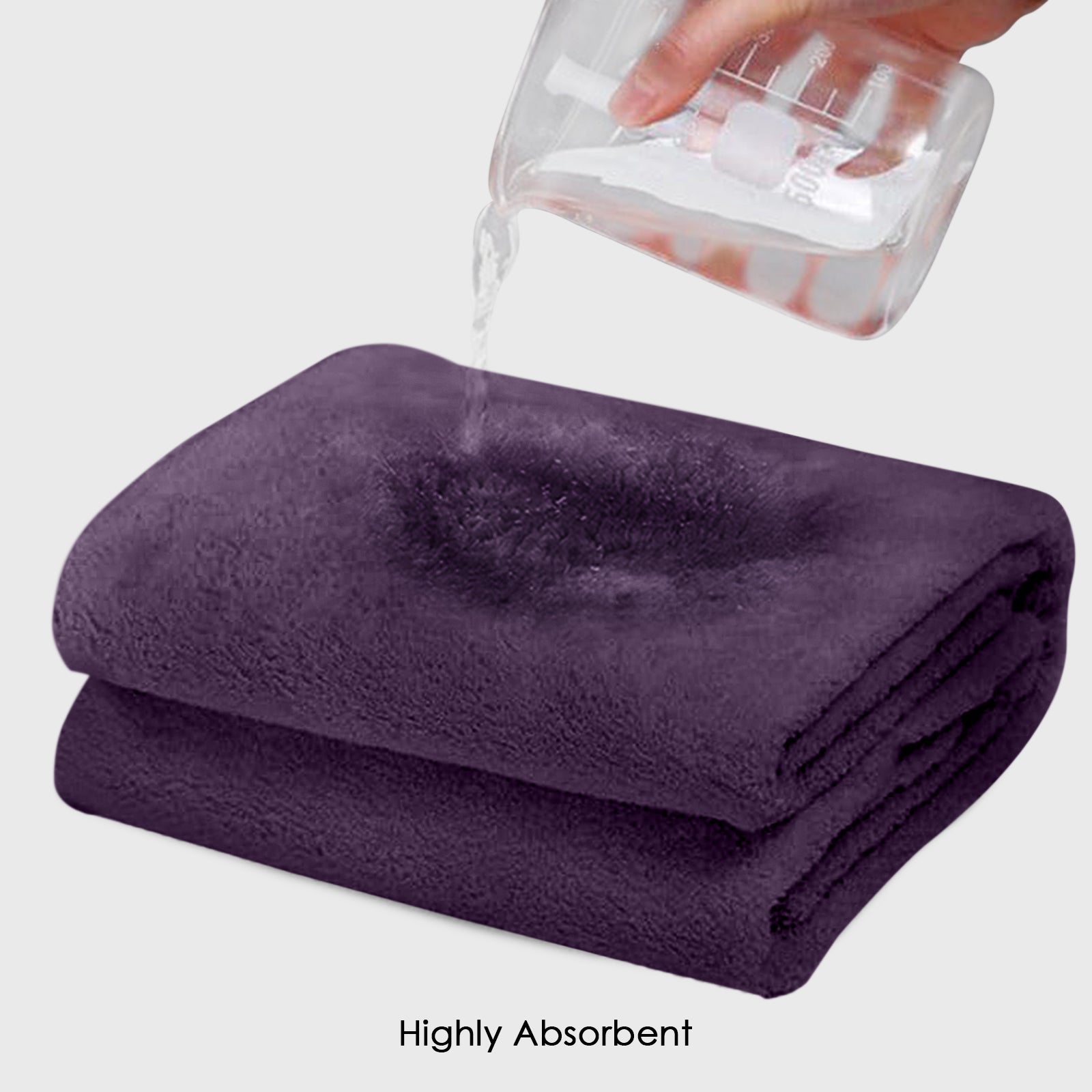 HOUSSE Premium Microfiber Bath Towel - Extra Large 60x120cm Quick Dry Towels for Men, Women & Kids | Super Soft Plush 550 GSM | Ultra Absorbent for Home Swimming Sports Travel