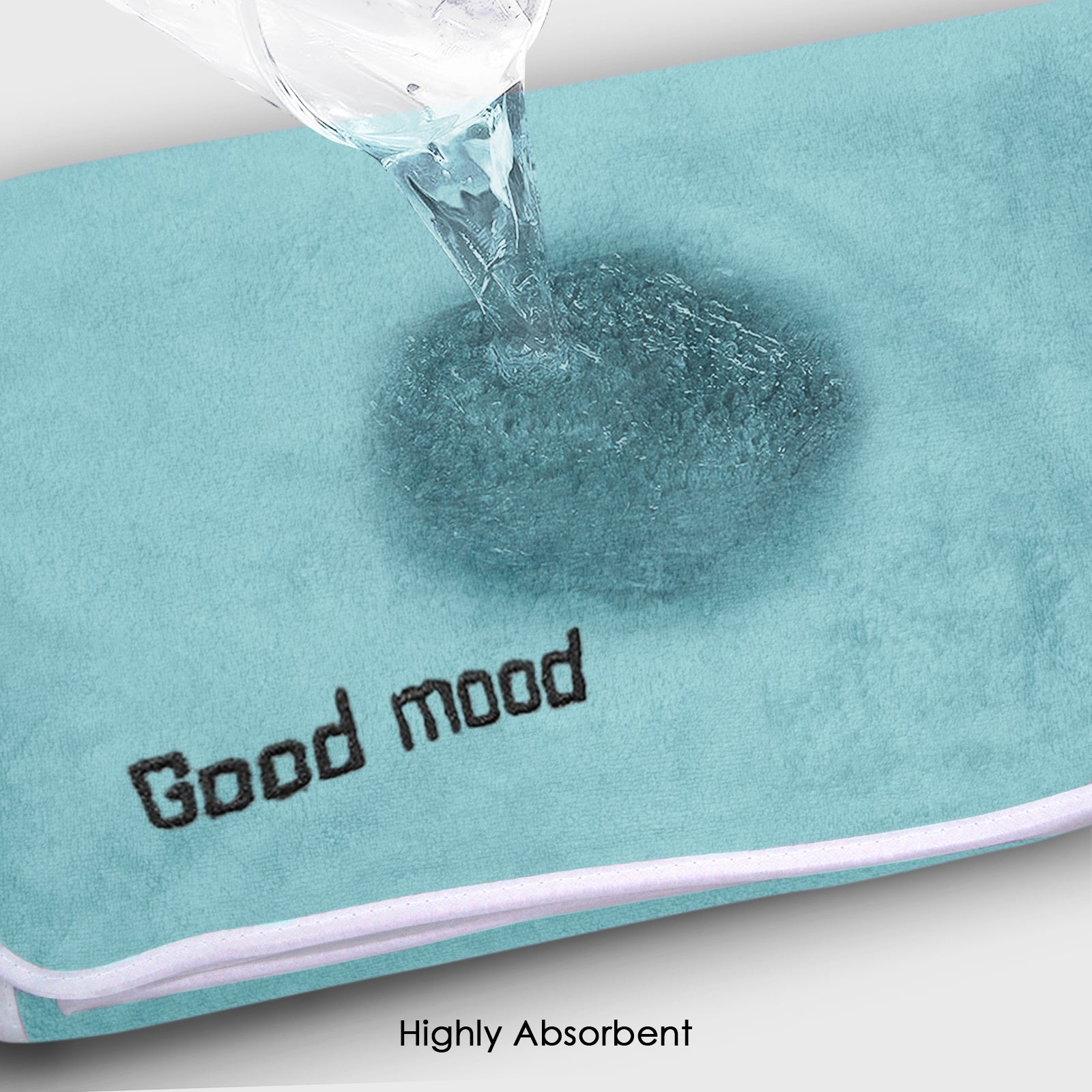 HOUSSE Premium Soft Microfiber Embroidery Bath Towel for Men, Women & Kids, 70x140cm Absorbent Quick-Drying Sweat Towel, 350 GSM Ideal for Gym, Beach, Outdoor