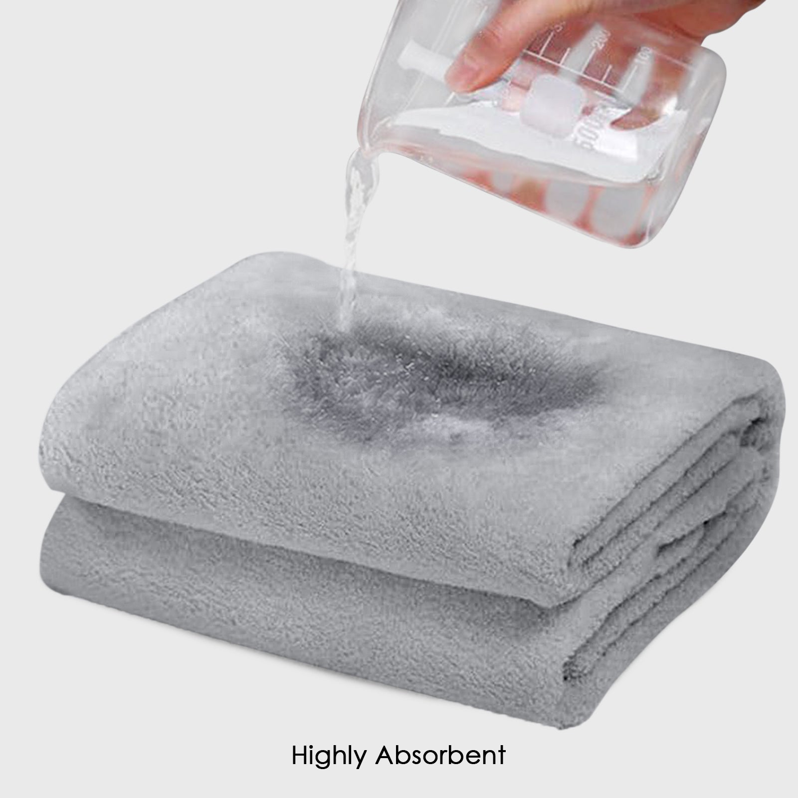 HOUSSE Premium Microfiber Bath Towel - Extra Large 60x120cm Quick Dry Towels for Men, Women & Kids | Super Soft Plush 550 GSM | Ultra Absorbent for Home Swimming Sports Travel