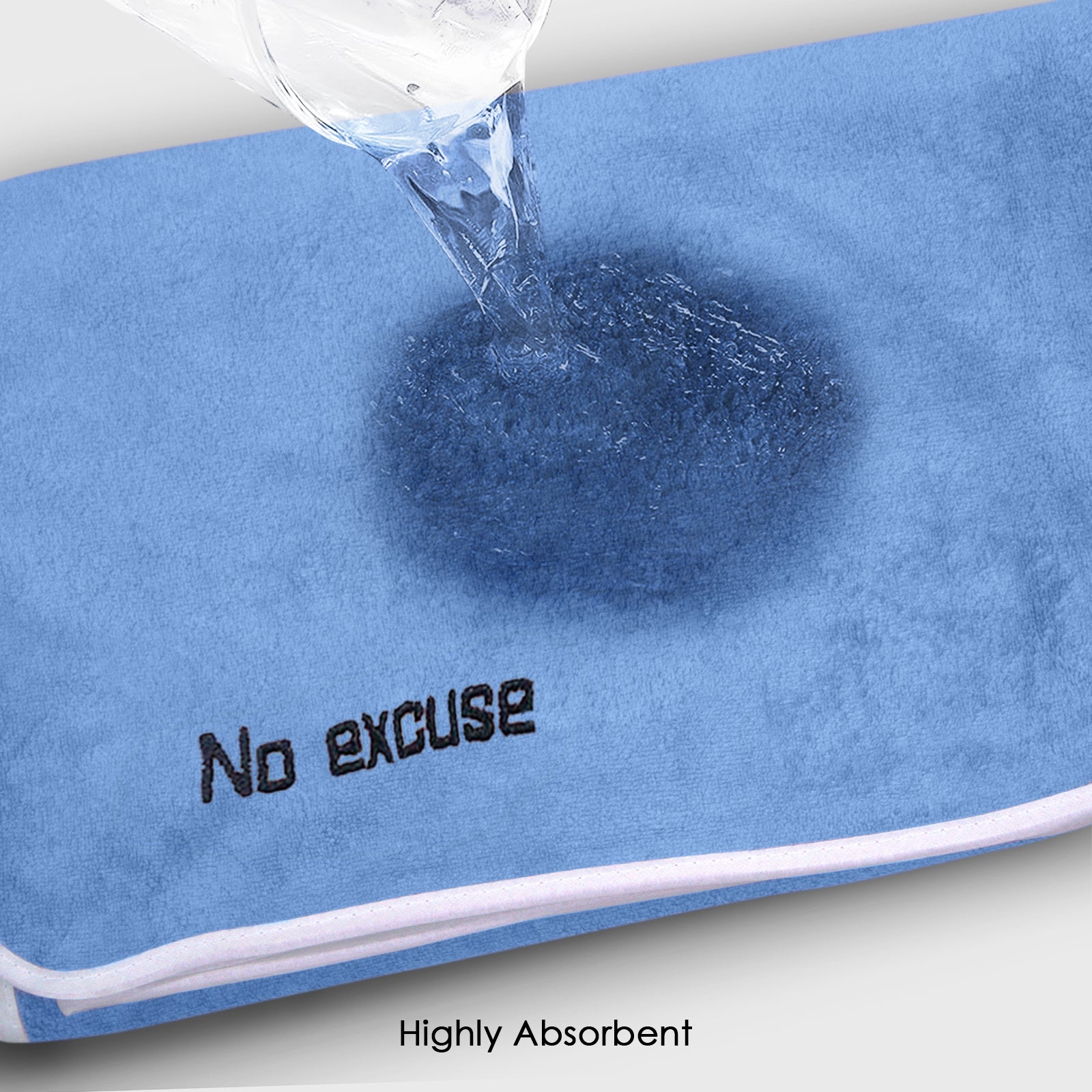 HOUSSE Premium Soft Microfiber Embroidery Bath Towel for Men, Women & Kids, 70x140cm Absorbent Quick-Drying Sweat Towel, 350 GSM Ideal for Gym, Beach, Outdoor