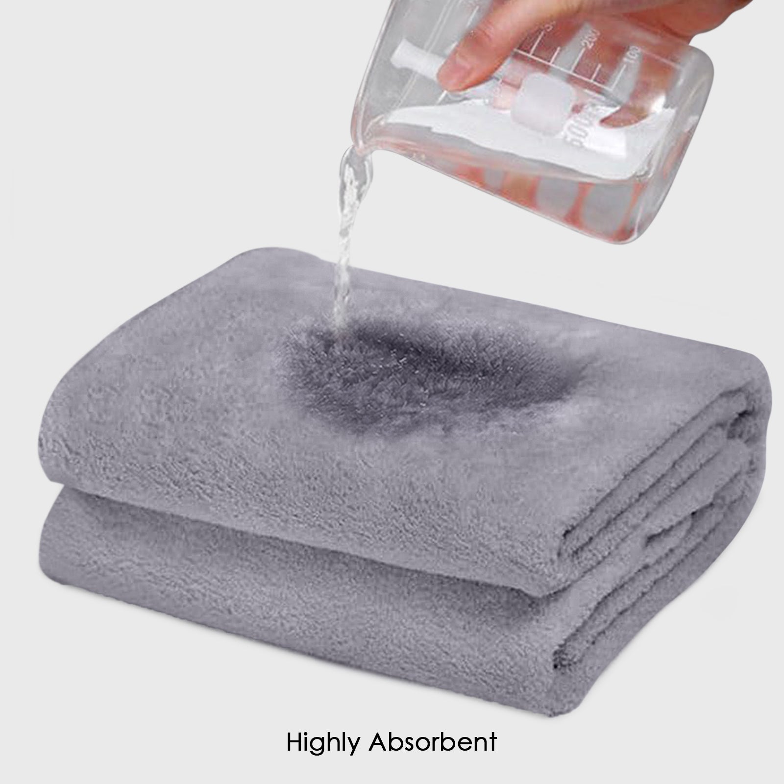 HOUSSE Premium Microfiber Bath Towel - Extra Large 75x150cm Quick Dry Towels for Women Men & Kids | Super Soft Plush 450 GSM | Ultra Absorbent for Home Swimming Sports & Travel