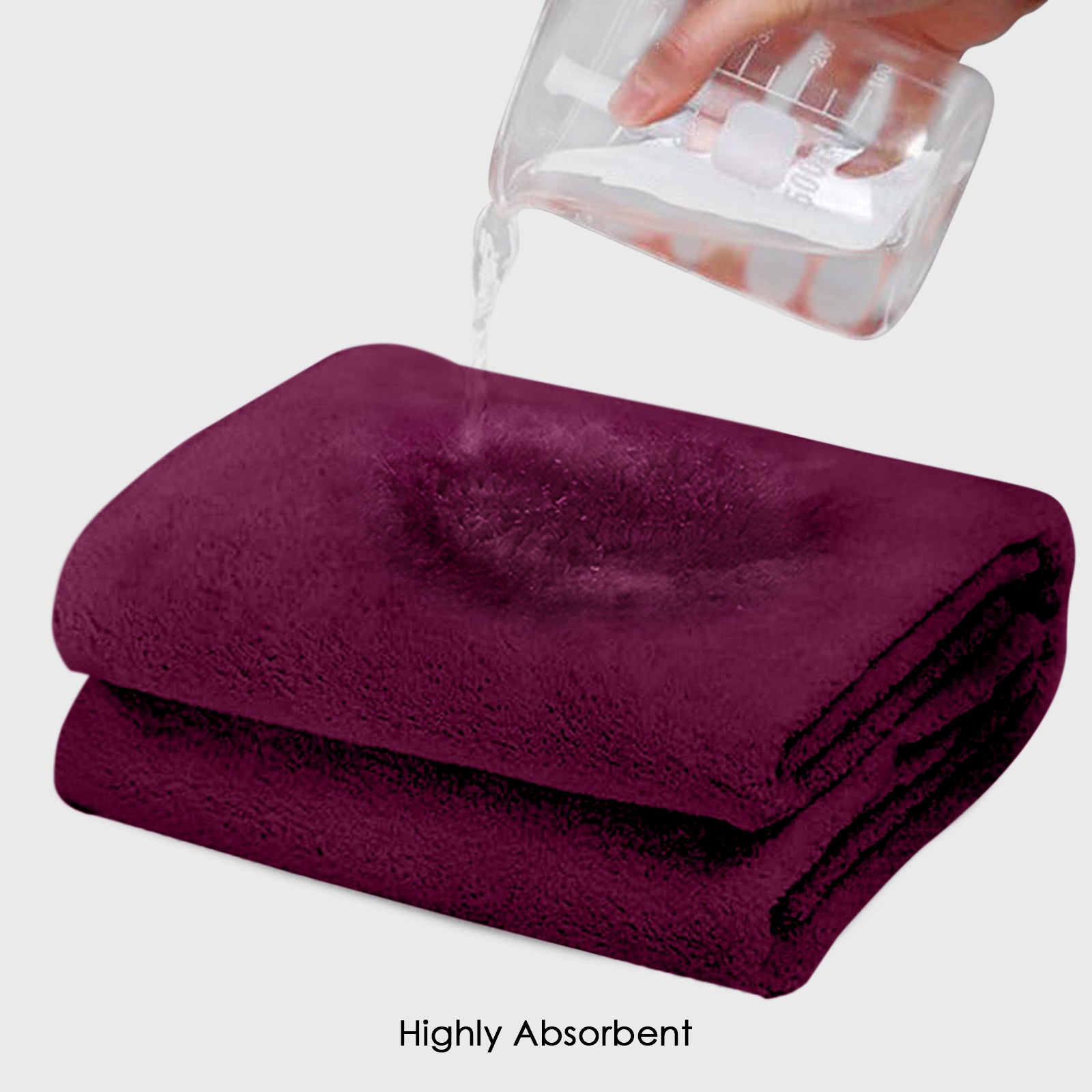 HOUSSE Premium Microfiber Bath Towel - Extra Large 60x120cm Quick Dry Towels for Men, Women & Kids | Super Soft Plush 550 GSM | Ultra Absorbent for Home Swimming Sports Travel