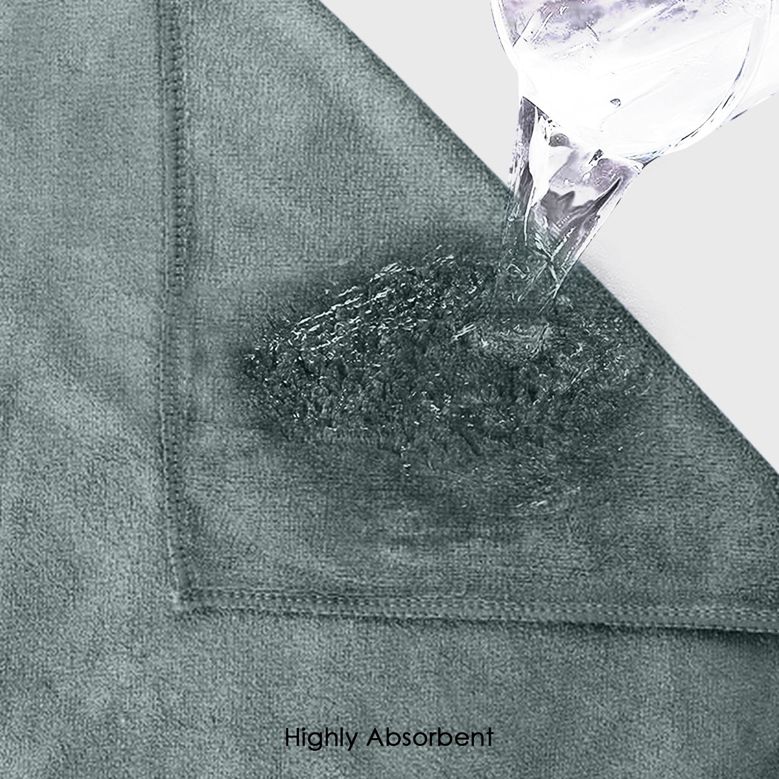 HOUSSE Microfiber Face Towels | Ultra Absorbent, Odour-Free, Quick Dry 450 GSM Face Towel for Home, Gym, Travel, Running and Personal Use | 30x30 cm | Set of 4 in One Colour (Indian Teal, Pack of 4)