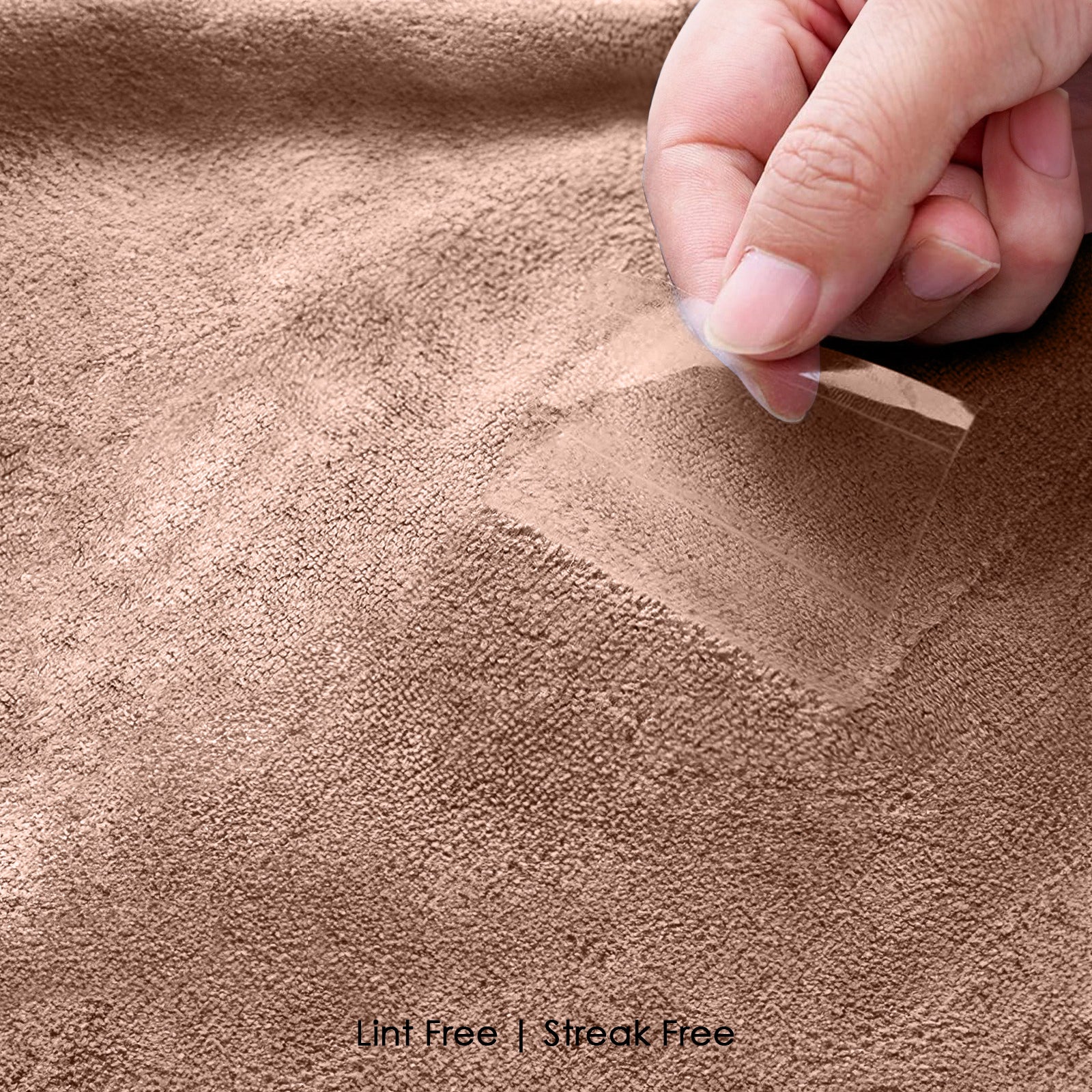 HOUSSE Microfibre Head Towels | 400 GSM High Absorbent Hair Wrap with Adjustable Buttons for Girls | Super Soft & Quick Dry Wrap Towel for Hairs | Set of 2 | 25x65 cm (Desert Sand & Rose Taupe)