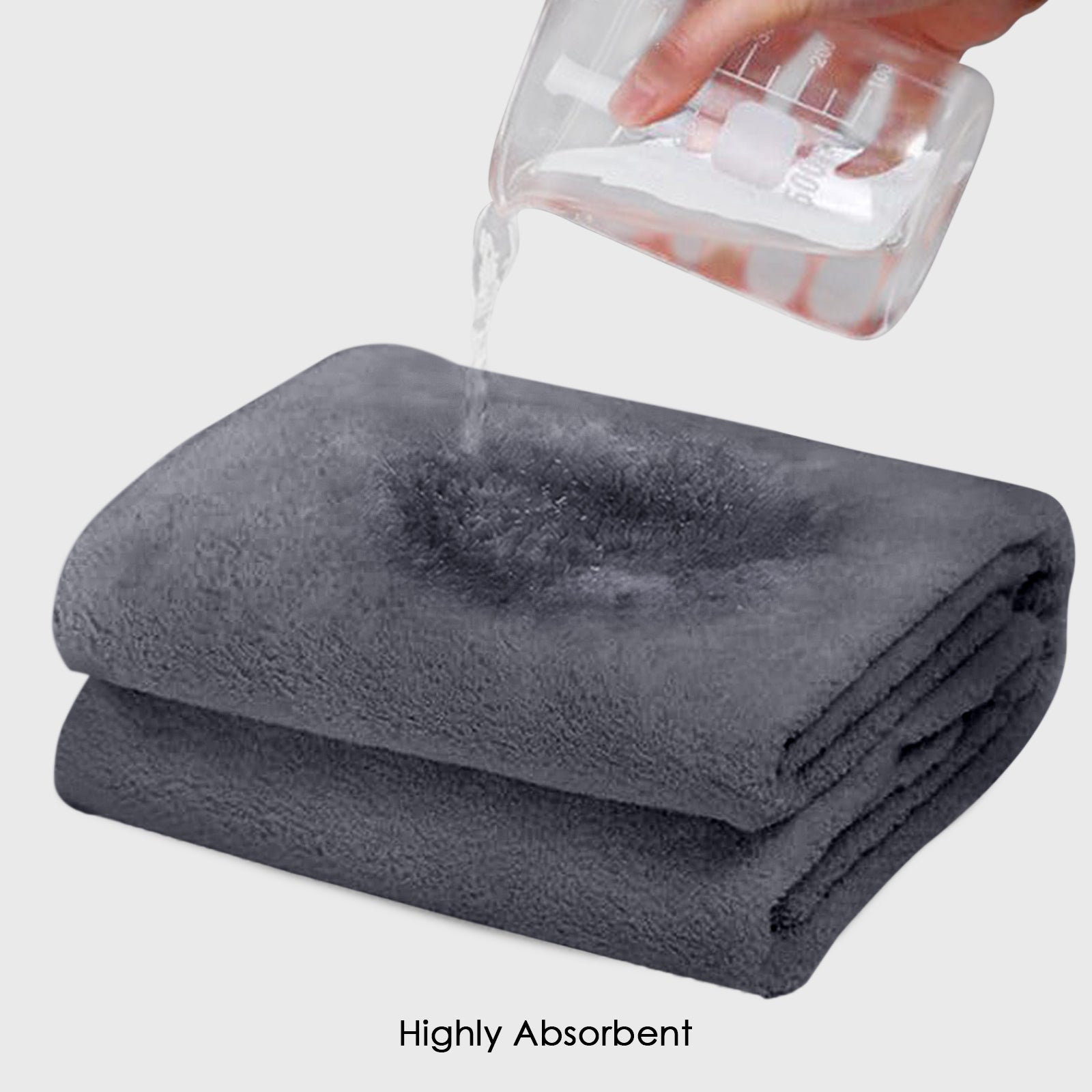 HOUSSE Premium Microfiber Bath Towel - Extra Large 60x120cm Quick Dry Towels for Men, Women & Kids | Super Soft Plush 550 GSM | Ultra Absorbent for Home Swimming Sports Travel