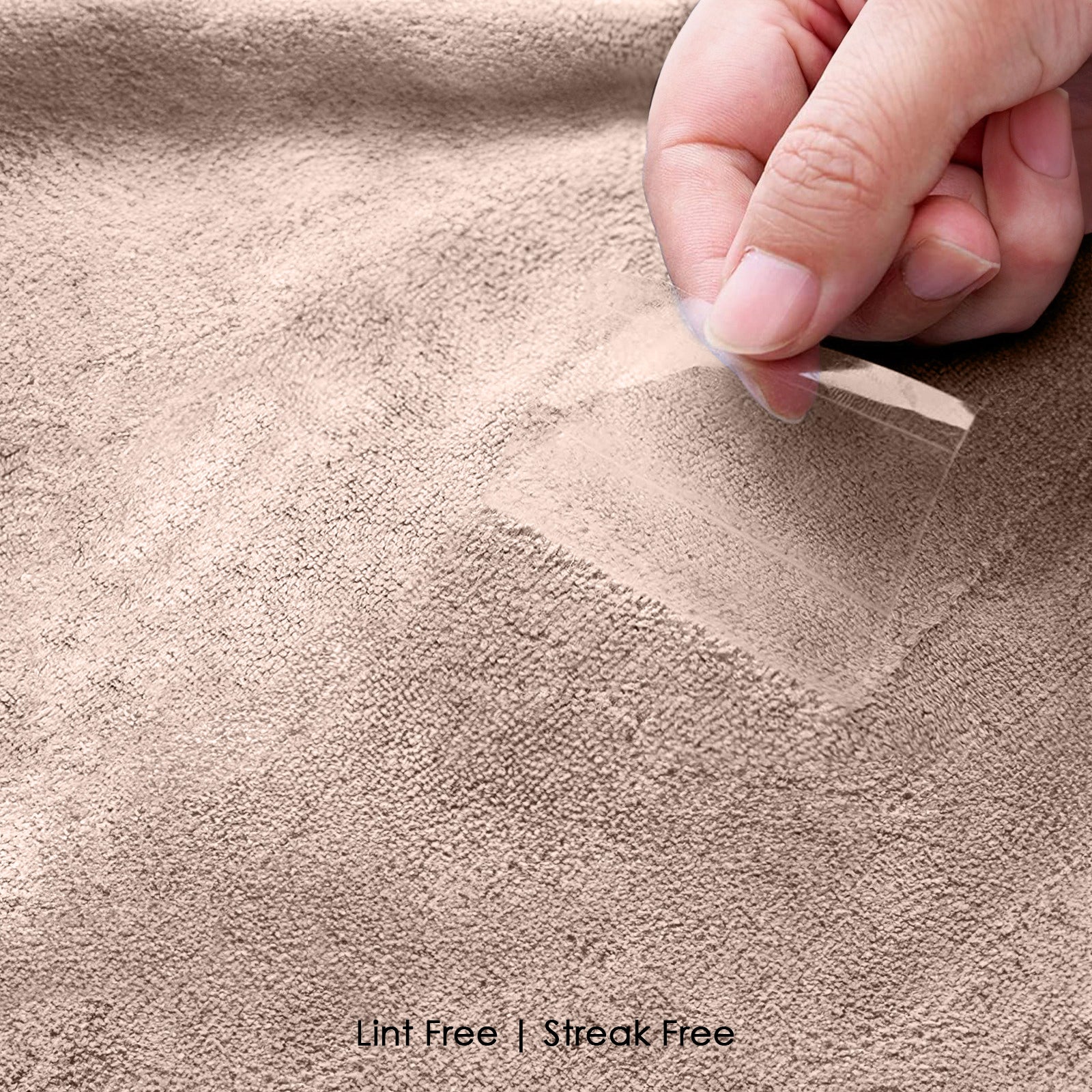 HOUSSE Microfibre Head Towels | 400 GSM High Absorbent Hair Wrap with Adjustable Buttons for Girls | Super Soft & Quick Dry Wrap Towel for Hairs | Set of 2 | 25x65 cm (Desert Sand & Rose Taupe)