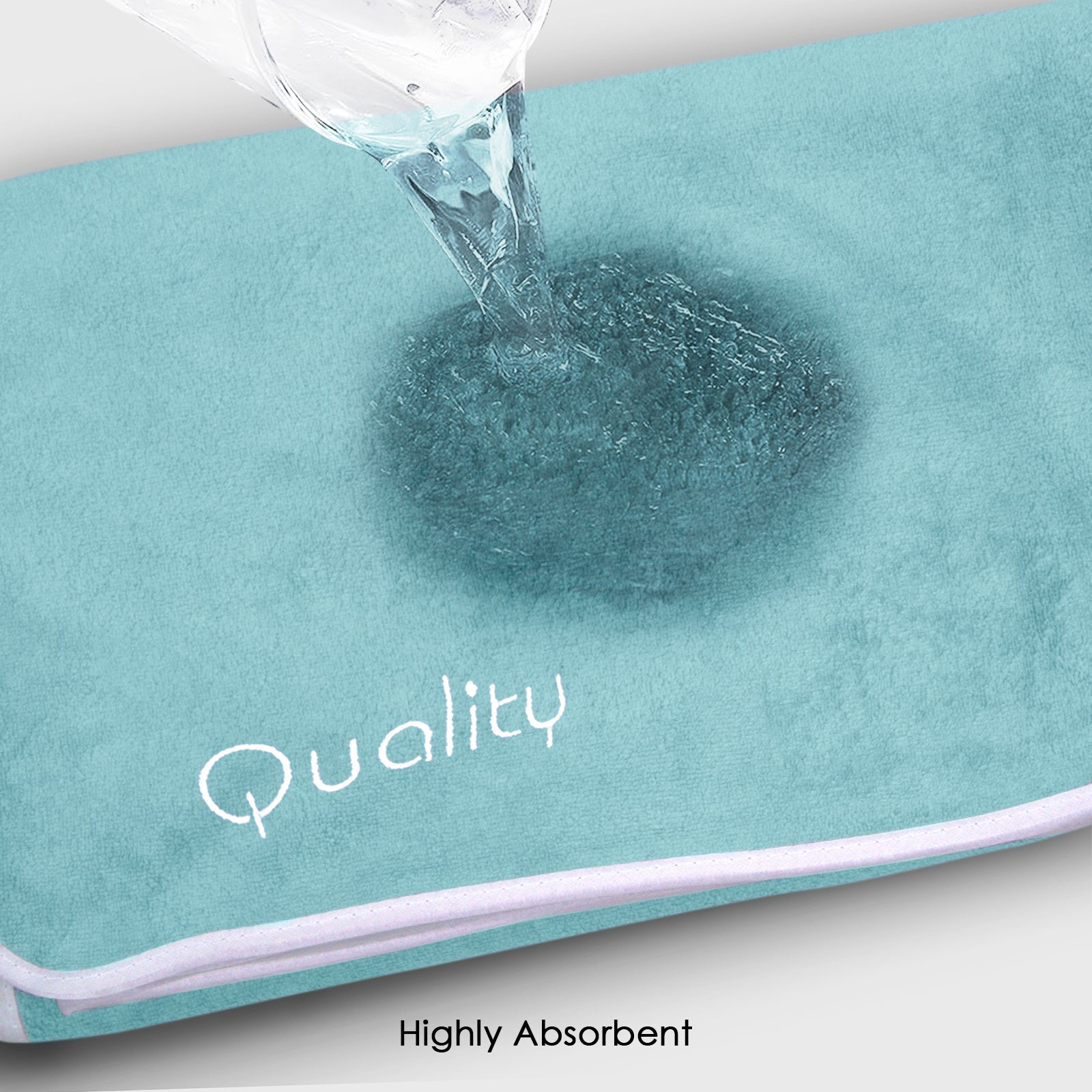 HOUSSE Premium Soft Microfiber Embroidery Bath Towel for Men, Women & Kids, 70x140cm Absorbent Quick-Drying Sweat Towel, 350 GSM Ideal for Gym, Beach, Outdoor