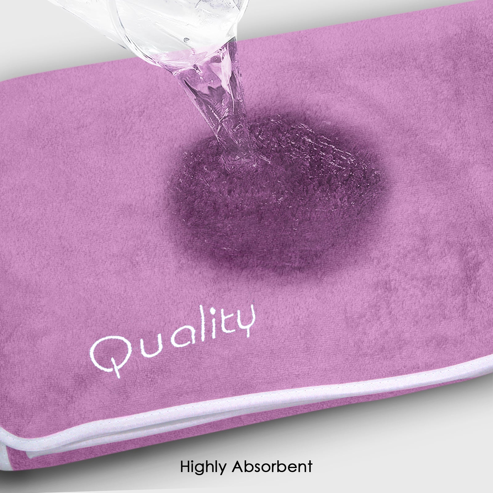 HOUSSE Premium Soft Microfiber Embroidery Bath Towel for Men, Women & Kids, 70x140cm Absorbent Quick-Drying Sweat Towel, 350 GSM Ideal for Gym, Beach, Outdoor