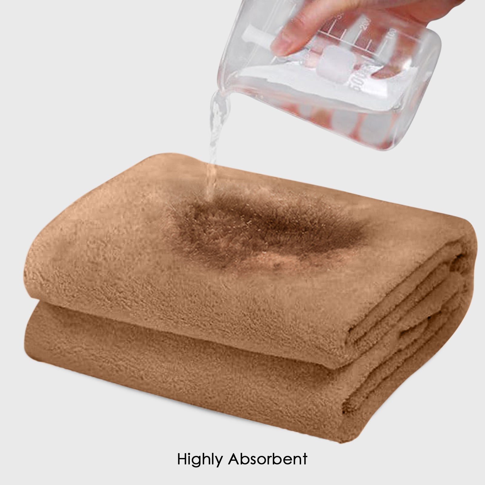 HOUSSE Premium Microfiber Bath Towel - Extra Large 60x120cm Quick Dry Towels for Men, Women & Kids | Super Soft Plush 550 GSM | Ultra Absorbent for Home Swimming Sports Travel