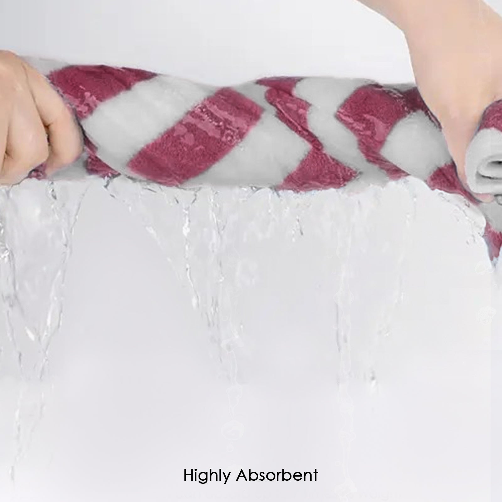 HOUSSE Microfiber Blaze Hand Towel for Women & Men | Quick Dry | Ultra Absorbent |Perfect for Bathroom |Sports | Travel | Ideal for Workout | Spa| Beach | Fitness | 360 GSM (Grey, 40x60)