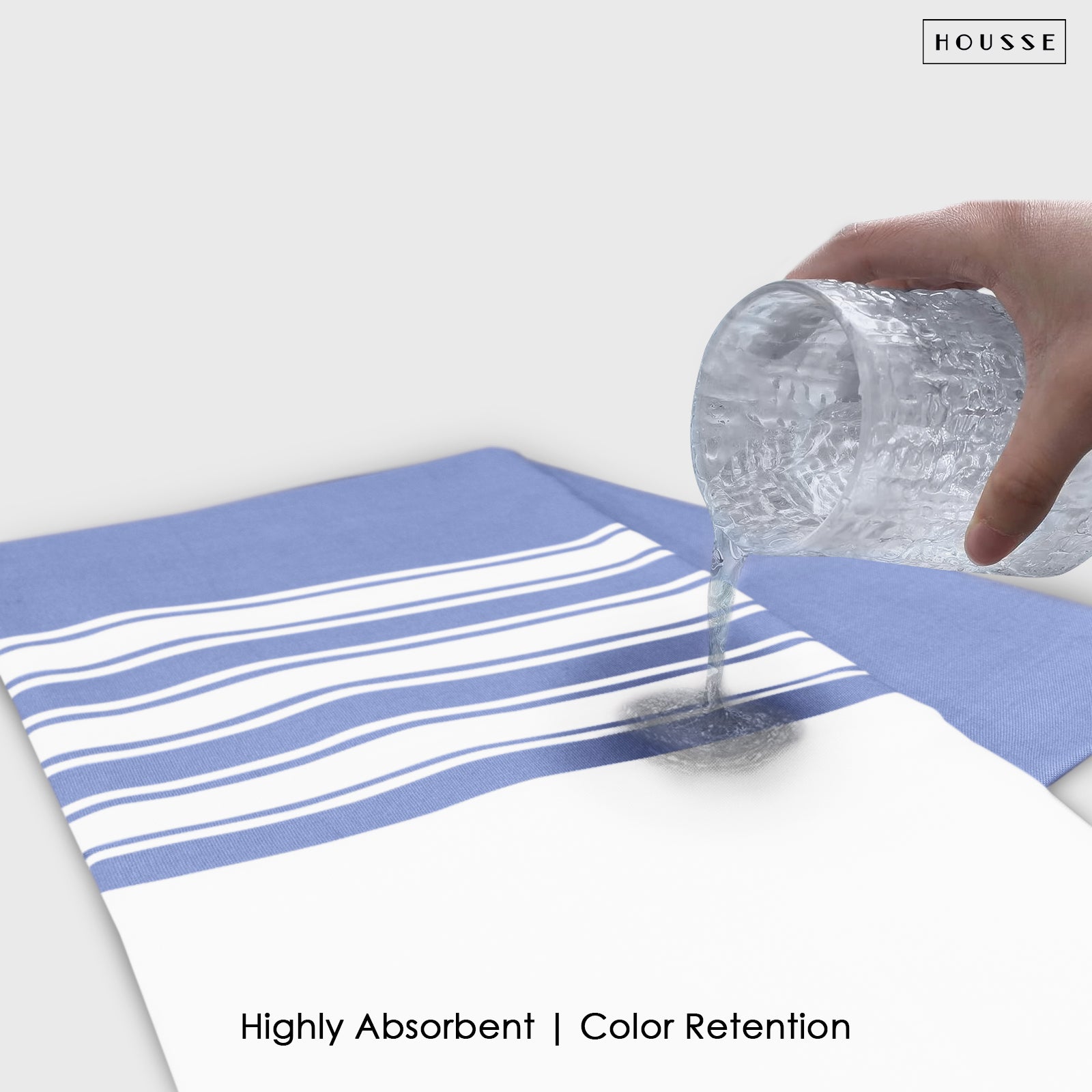 HOUSSE Bold Stripe 100% Bamboo Extra Large Bath Towel | Ultra Soft, Absorbent, Light Weight, & Quick Dry Towel for Bath, Travel, Gym, Beach, Pool, and Yoga | 80 X 160 cms