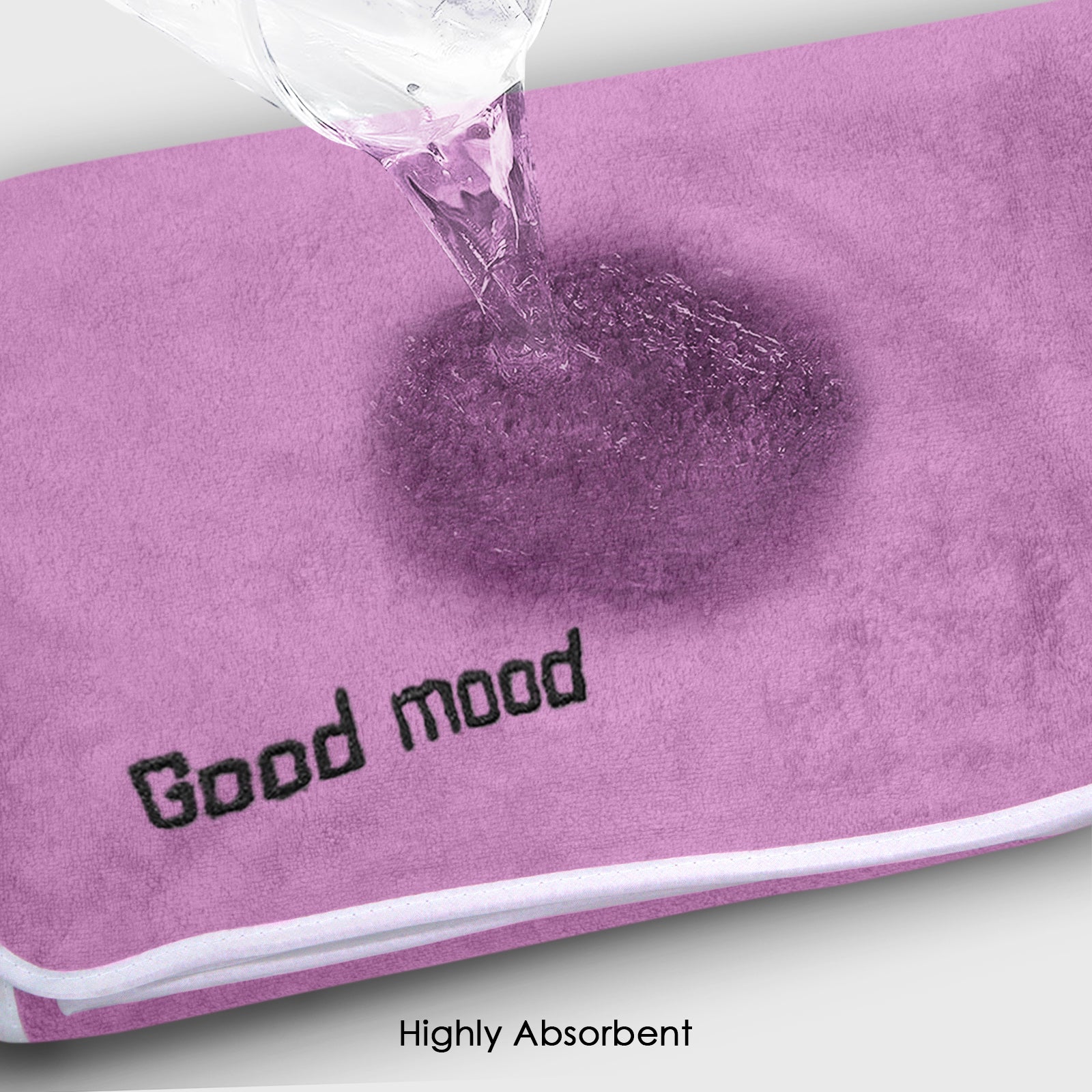 HOUSSE Premium Soft Microfiber Embroidery Bath Towel for Men, Women & Kids, 70x140cm Absorbent Quick-Drying Sweat Towel, 350 GSM Ideal for Gym, Beach, Outdoor