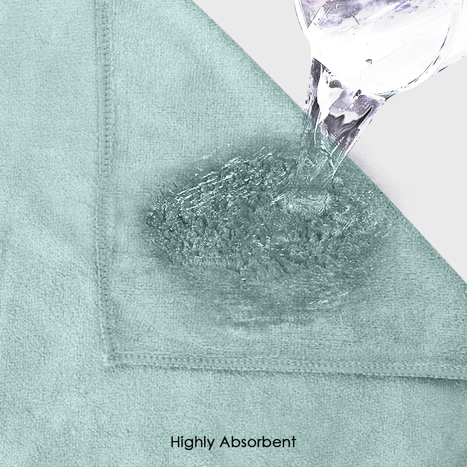 HOUSSE Microfiber Face Towels | Ultra Absorbent, Odour-Free, Quick Dry 450 GSM Face Towel for Home, Gym, Travel, Running and Personal Use | 30x30 cm | Set of 4 in One Colour (Indian Teal, Pack of 4)