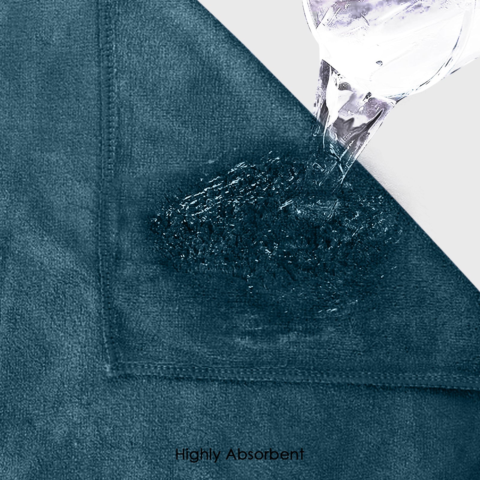 HOUSSE Microfiber Face Towels | Ultra Absorbent, Odour-Free, Quick Dry 450 GSM Face Towel for Home, Gym, Travel, Running and Personal Use | 30x30 cm | Set of 4 in One Colour (Indian Teal, Pack of 4)