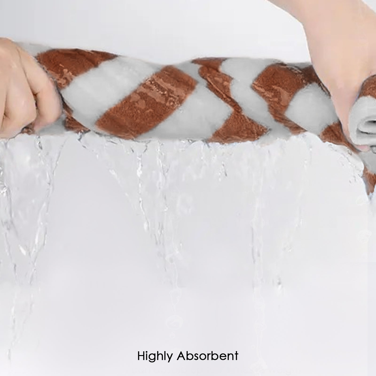 HOUSSE Microfiber Blaze Hand Towel for Women & Men | Quick Dry | Ultra Absorbent |Perfect for Bathroom |Sports | Travel | Ideal for Workout | Spa| Beach | Fitness | 360 GSM (Grey, 40x60)