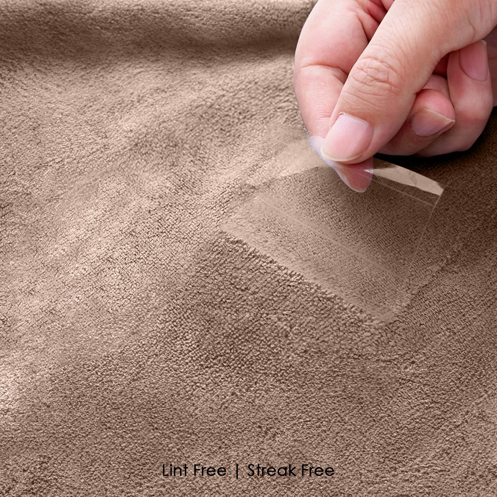 HOUSSE Microfibre Head Towels | 400 GSM High Absorbent Hair Wrap with Adjustable Buttons for Girls | Super Soft & Quick Dry Wrap Towel for Hairs | Set of 2 | 25x65 cm (Desert Sand & Rose Taupe)