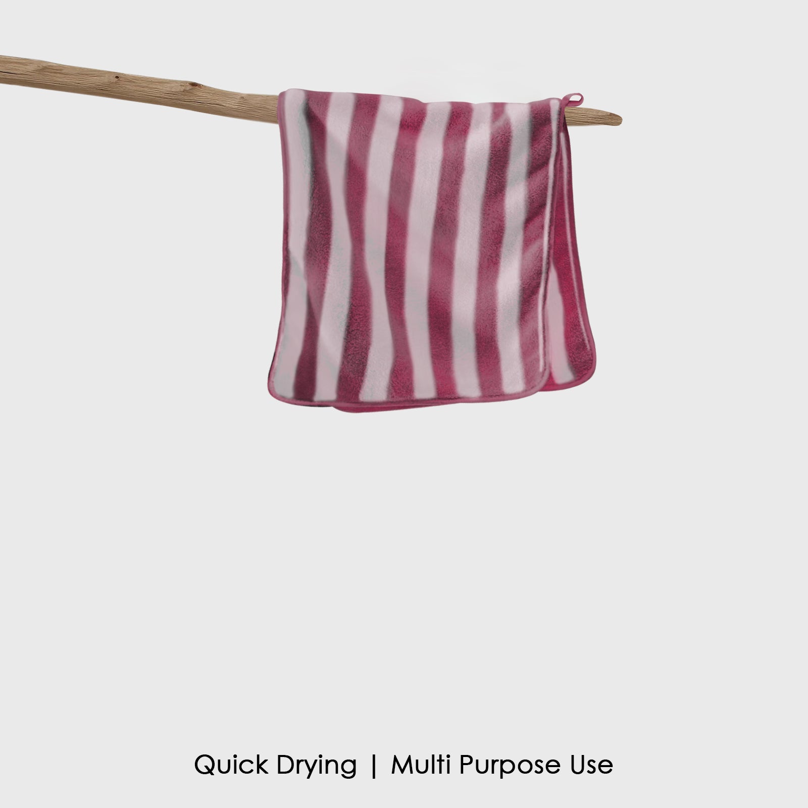 HOUSSE Microfiber Blaze Hand Towel for Women & Men | Quick Dry | Ultra Absorbent |Perfect for Bathroom |Sports | Travel | Ideal for Workout | Spa| Beach | Fitness | 360 GSM (Grey, 40x60)