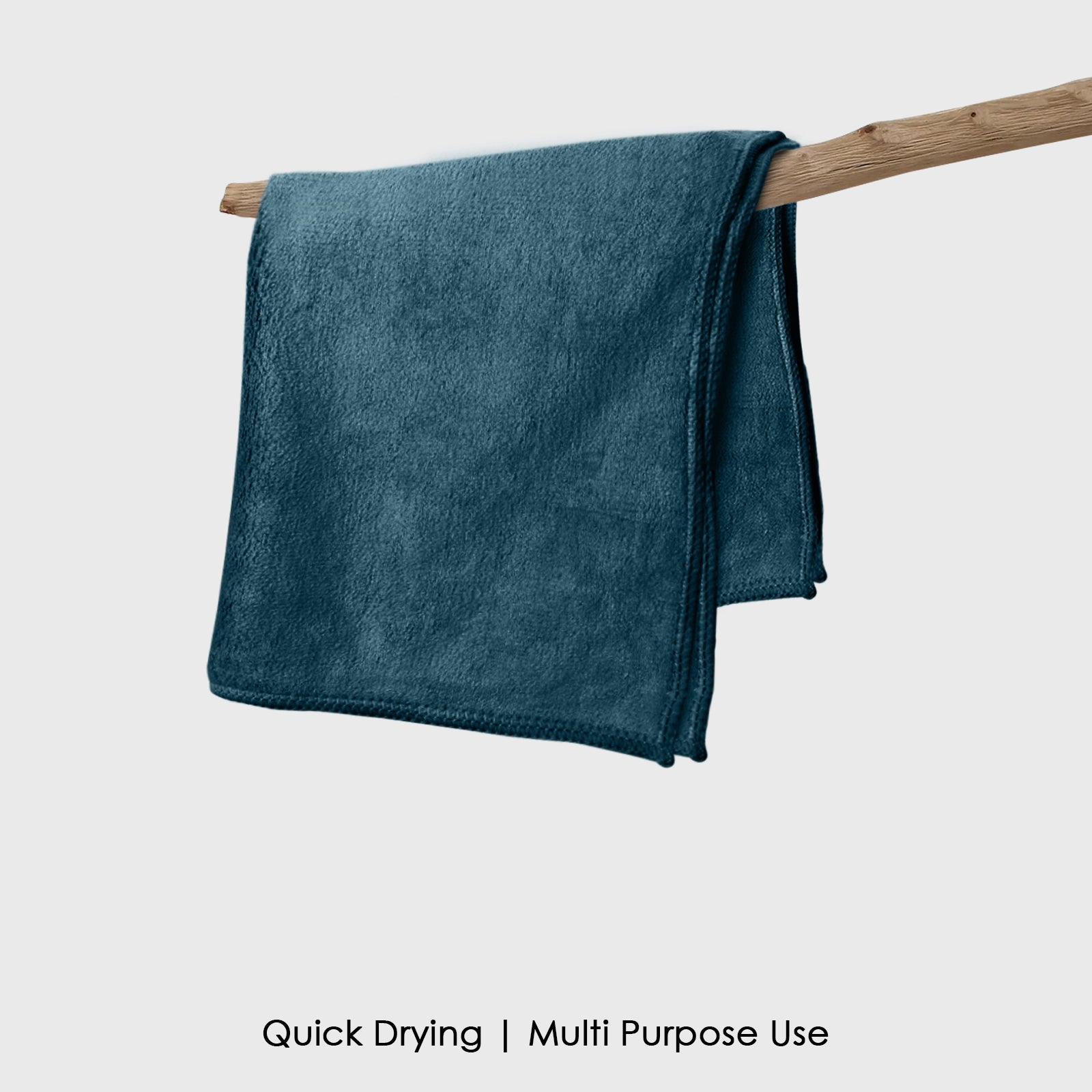 HOUSSE Microfiber Face Towels | Ultra Absorbent, Odour-Free, Quick Dry 450 GSM Face Towel for Home, Gym, Travel, Running and Personal Use | 30x30 cm | Set of 4 in One Colour (Indian Teal, Pack of 4)