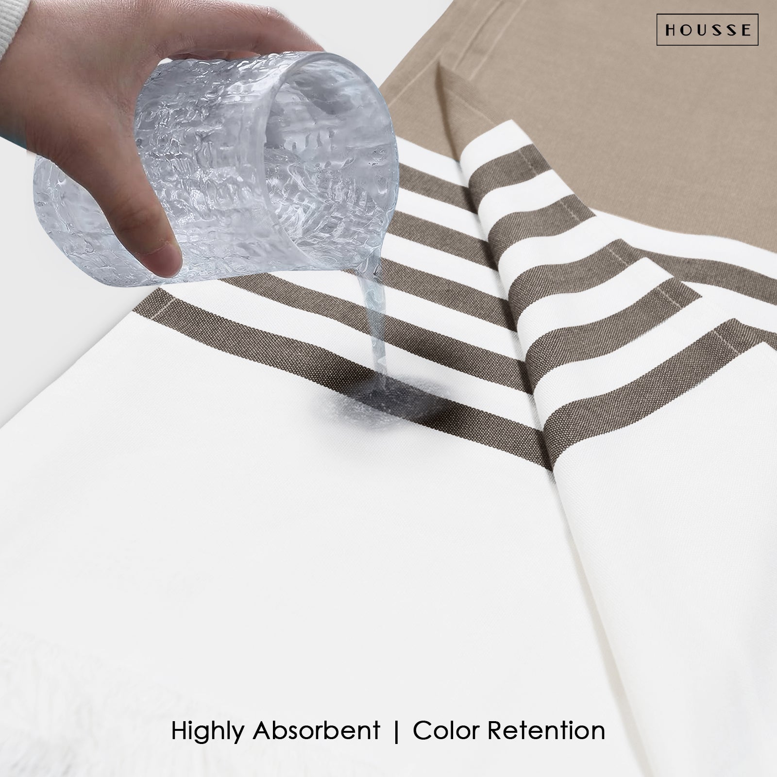 HOUSSE Bold Stripe 100% Bamboo Extra Large Bath Towel | Ultra Soft, Absorbent, Light Weight, & Quick Dry Towel for Bath, Travel, Gym, Beach, Pool, and Yoga | 80 X 160 cms