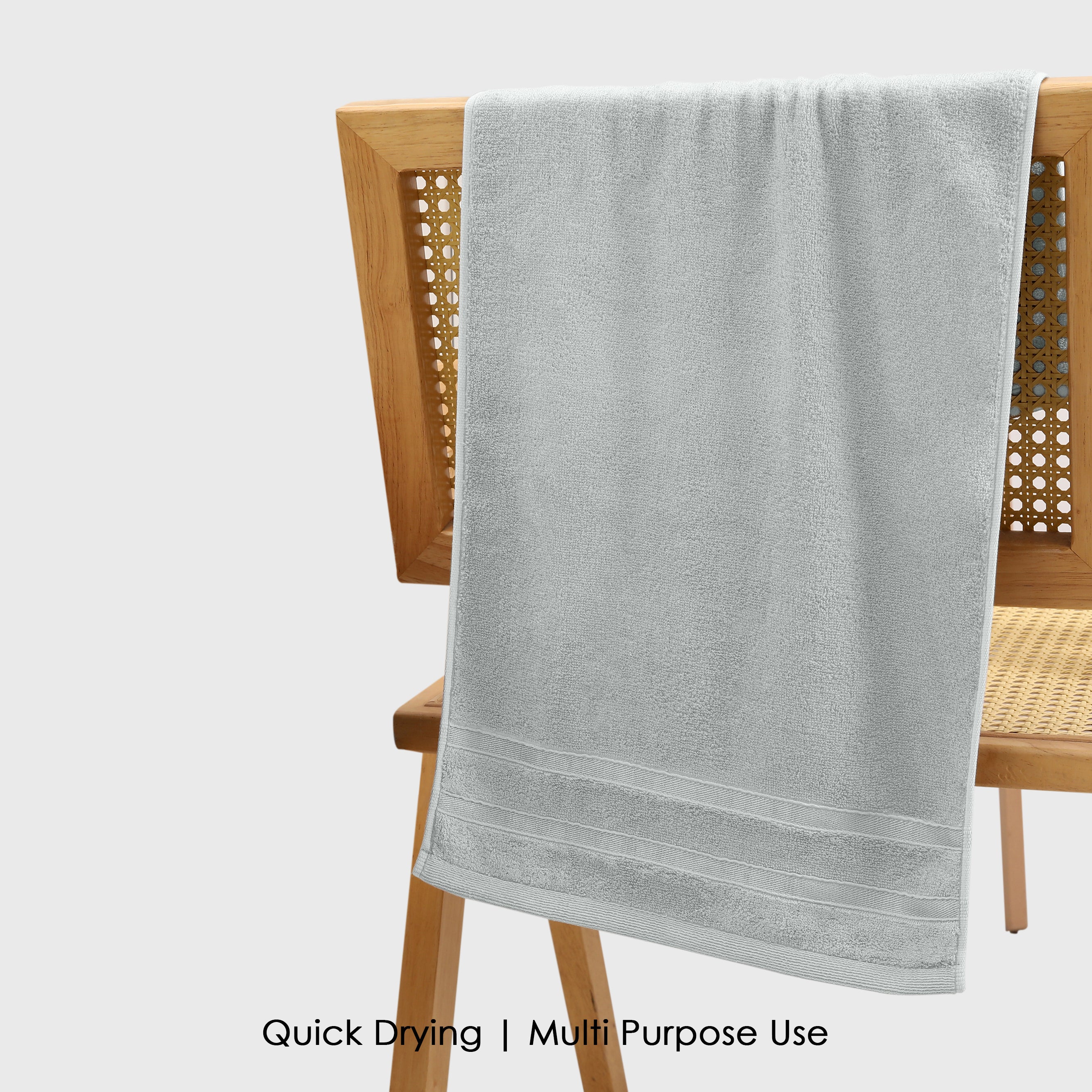 HOUSSE Haven Luxury Bamboo Zero-Twist Hand and Bath Towels – 600 GSM, Ultra-Soft, Eco-Friendly & Highly Absorbent – Organic Bamboo Hotel & Spa Hand Towel Set